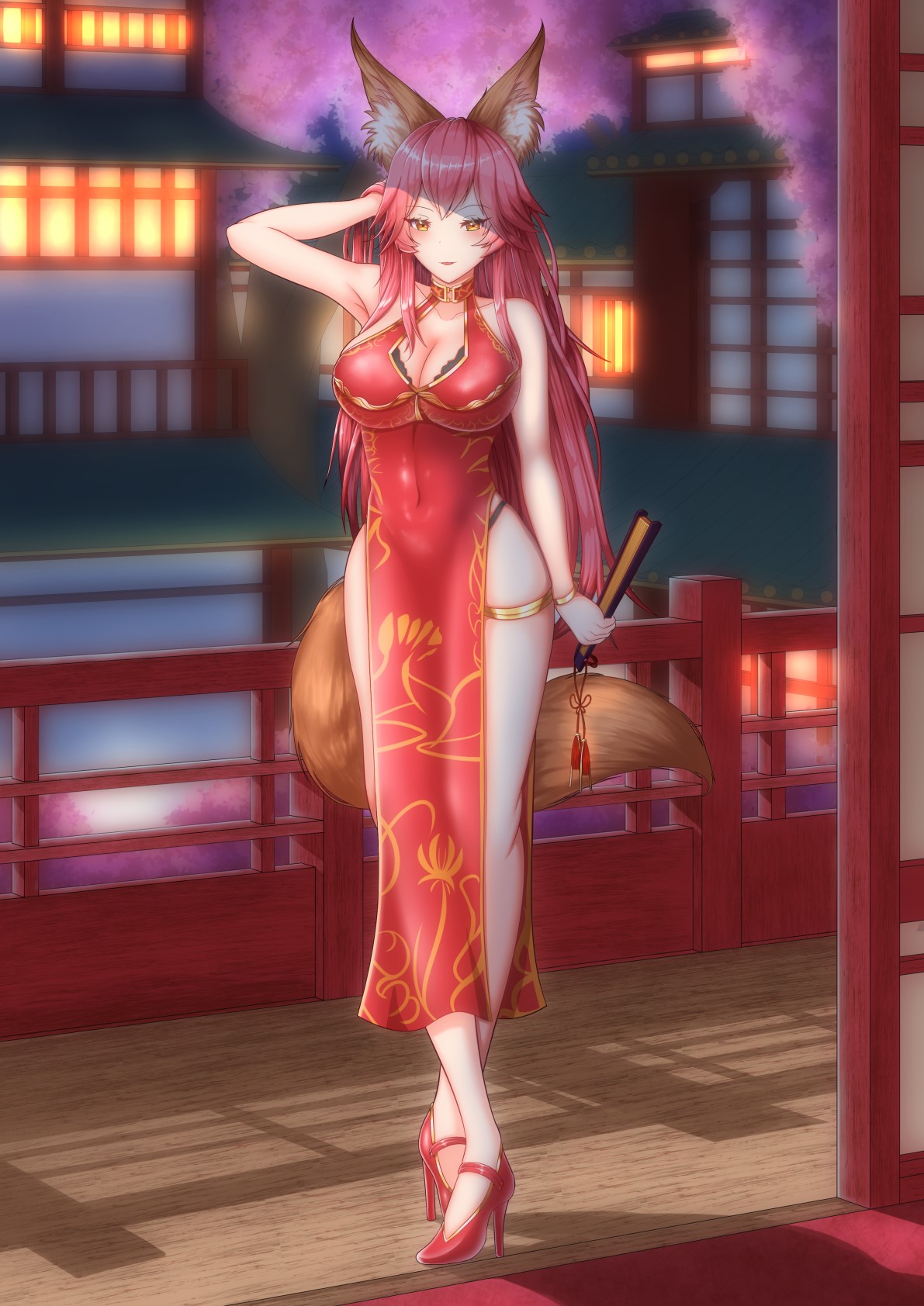 Tamamo no Mae from Fate/Grand Order HD Phone Wallpaper