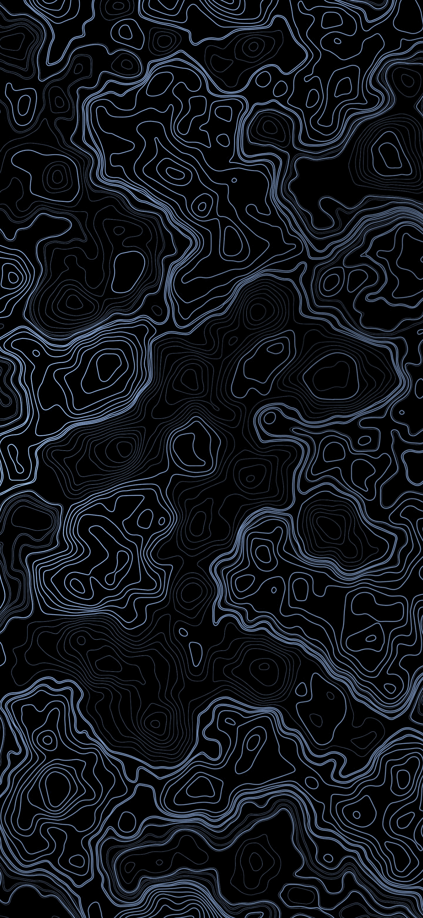 Abstract topographic lines on a dark background HD Phone Wallpaper