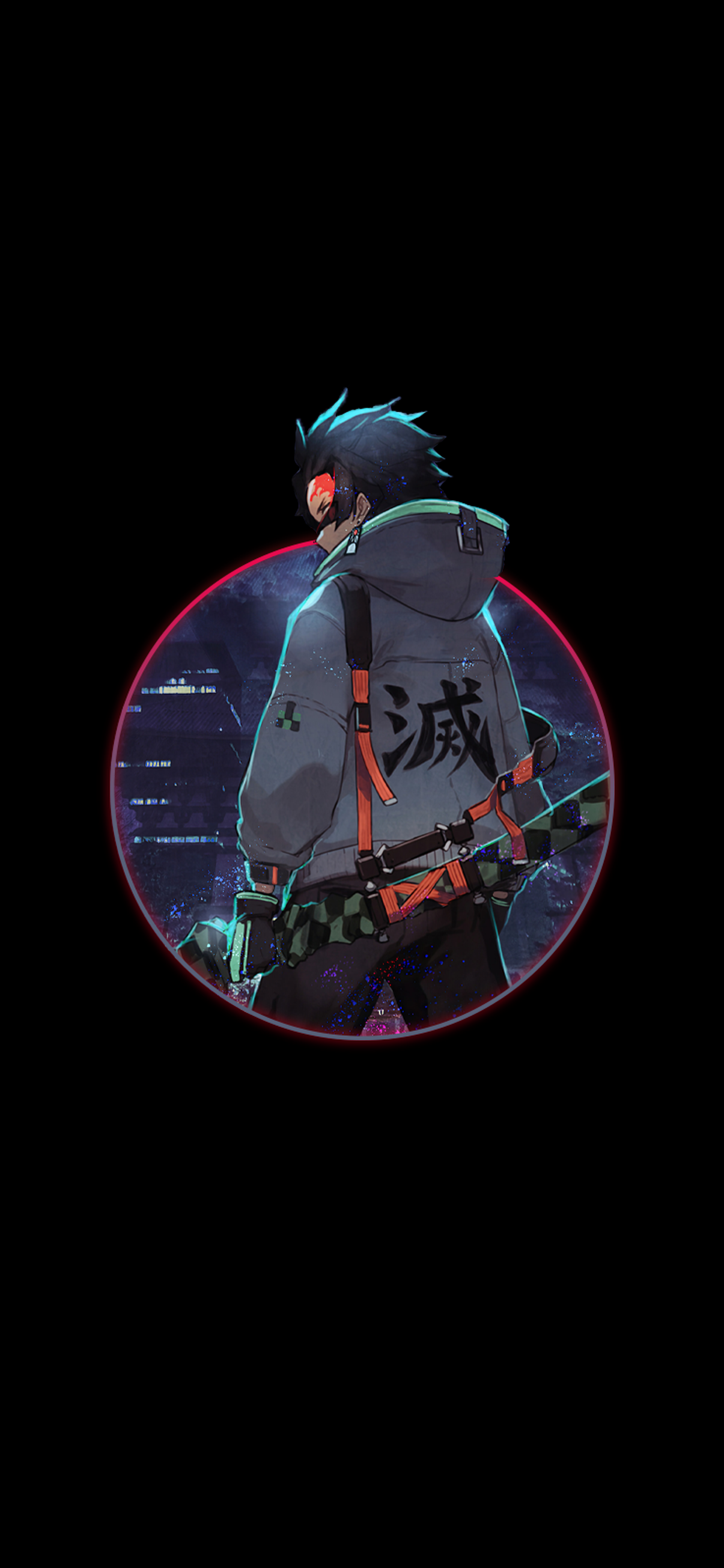 Anime boy with sword and hoodie HD Phone Wallpaper
