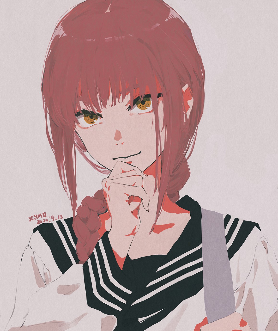 Makima from Chainsaw Man anime girl HD Phone Wallpaper