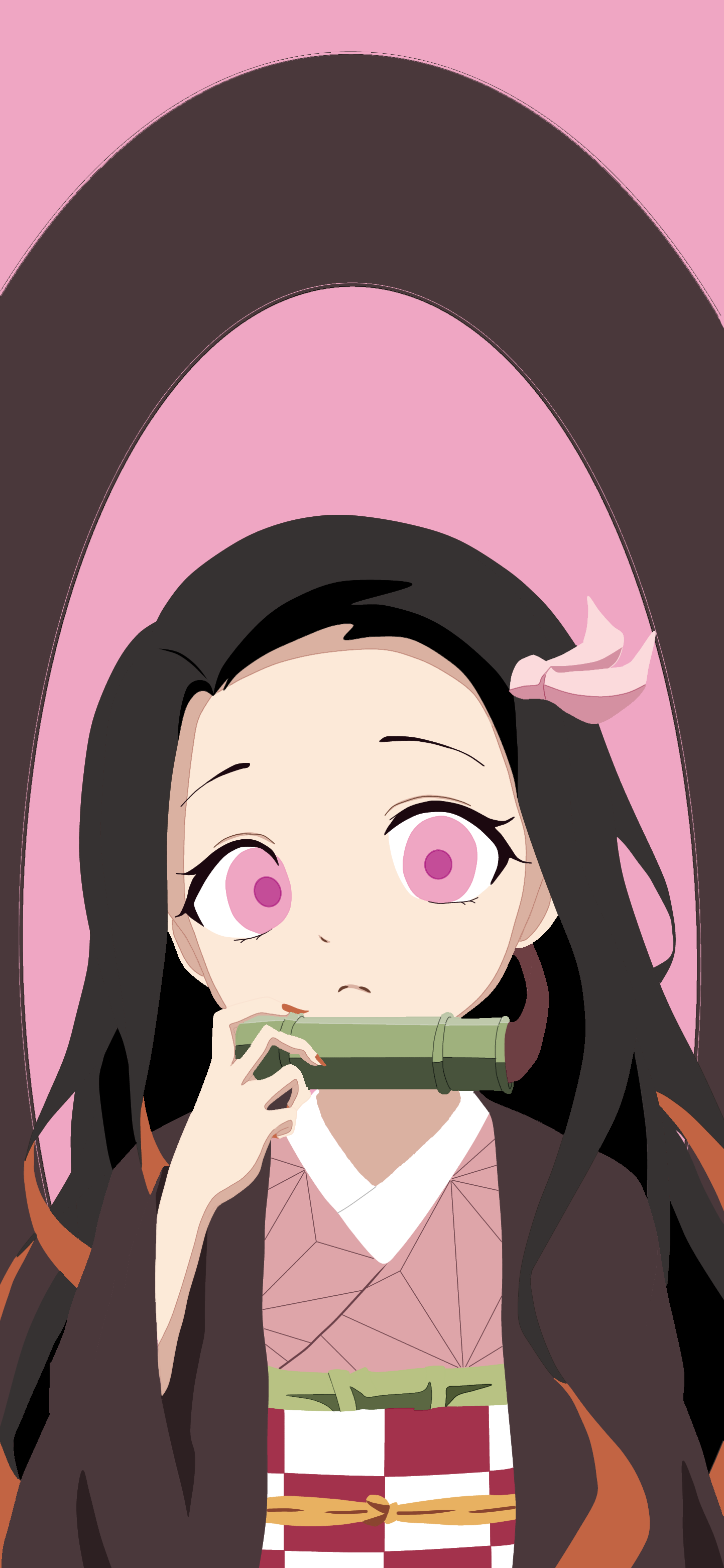 Nezuko Kamado from Kimetsu no Yaiba HD Phone Wallpaper