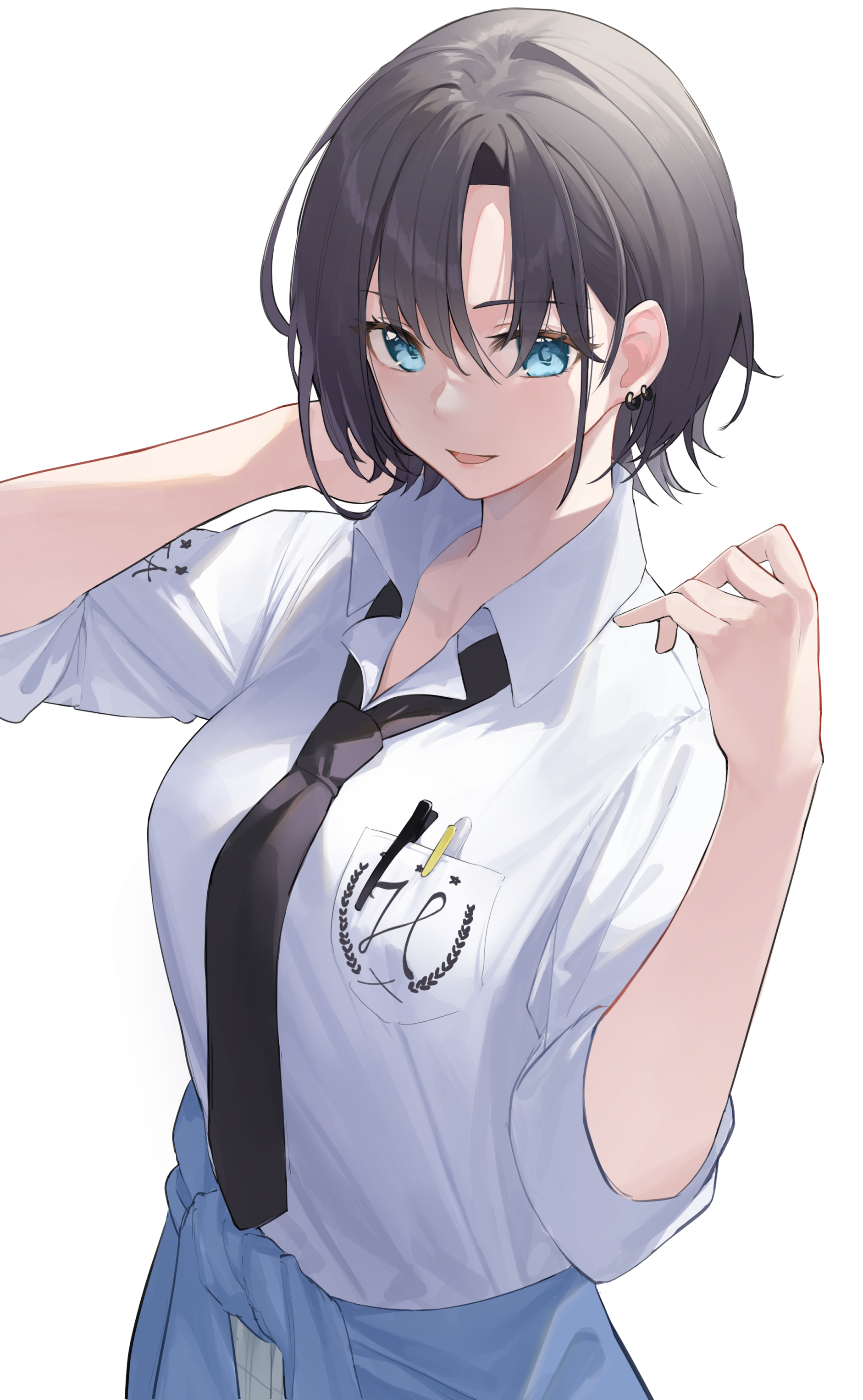 Toru Asakura Anime Girl in School Uniform HD Phone Wallpaper