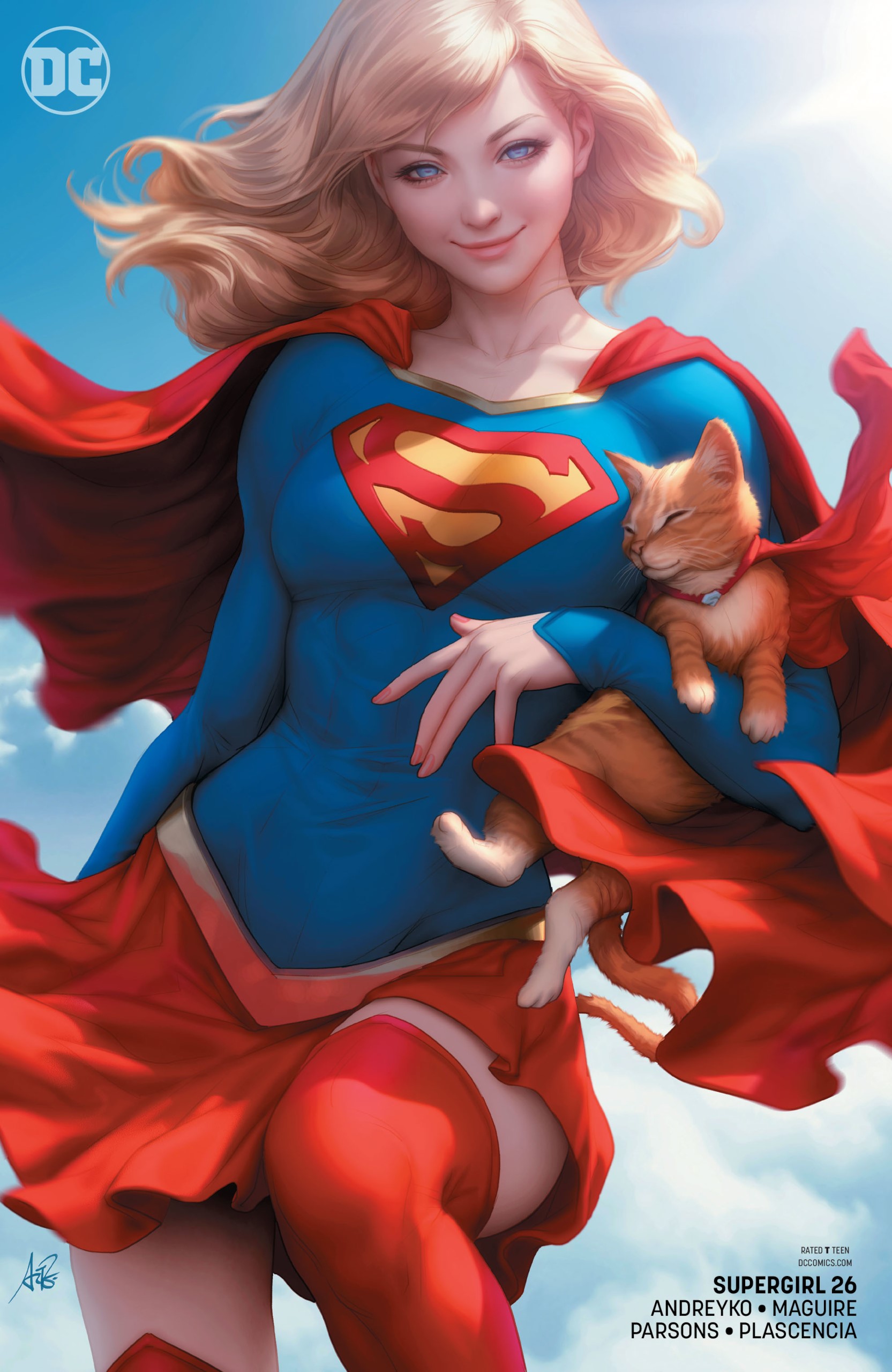 Supergirl 26 by Artgerm, DC Comics HD Phone Wallpaper