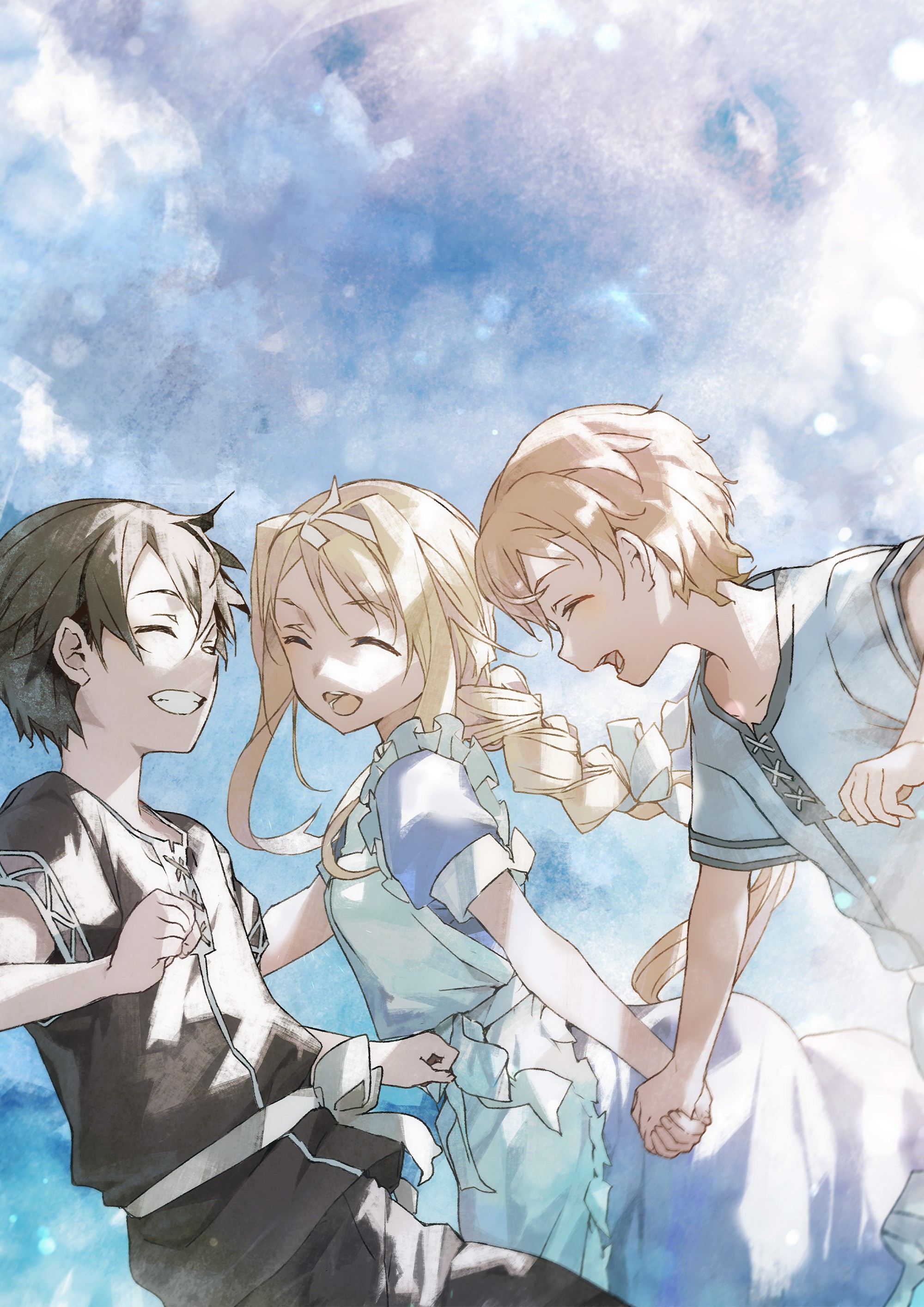 Kirito, Eugeo, and Alice from Sword Art Online Alicization HD Phone Wallpaper
