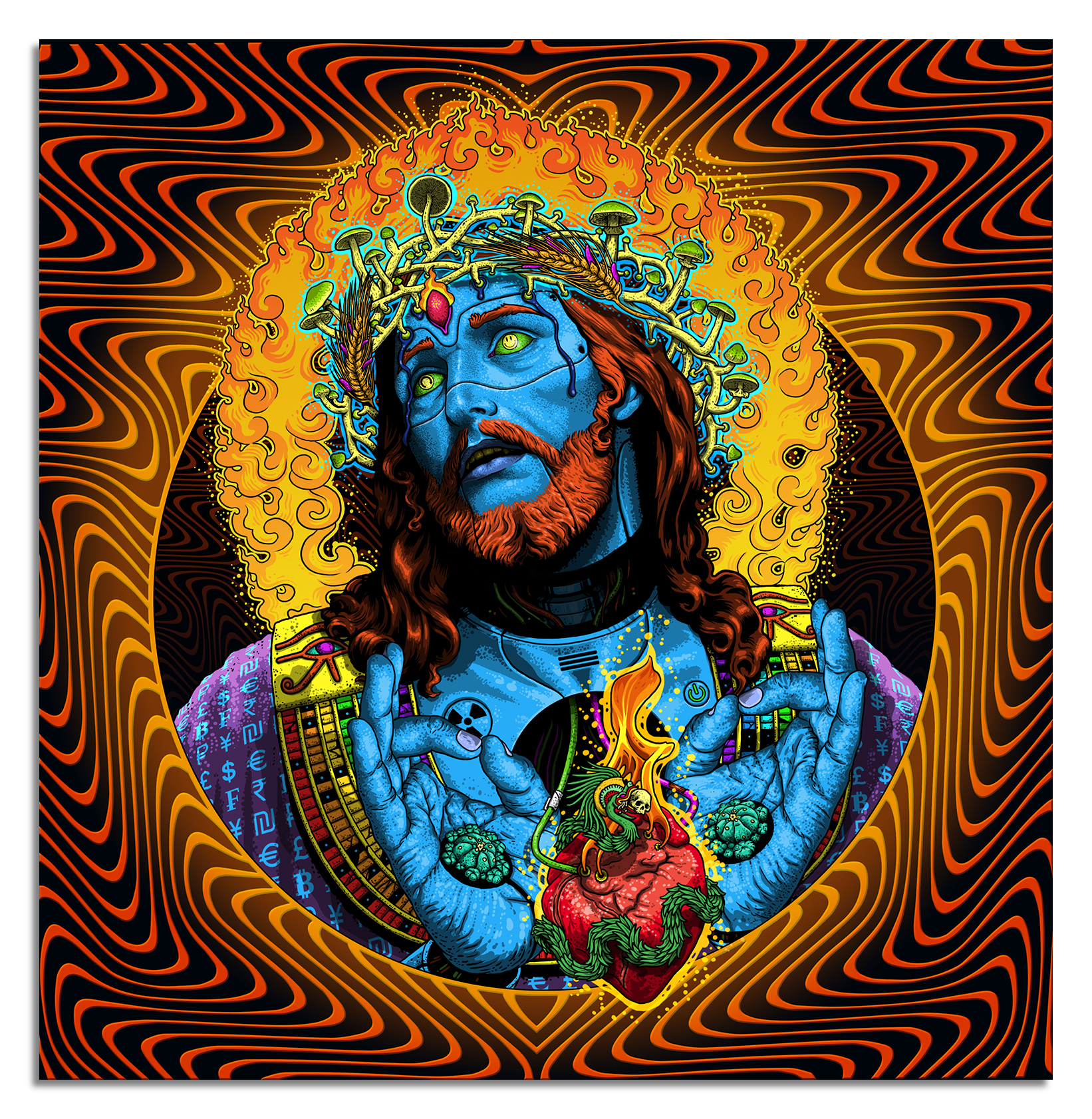 Jesus Christ Artwork by Nicolás Rosenfeld HD Phone Wallpaper