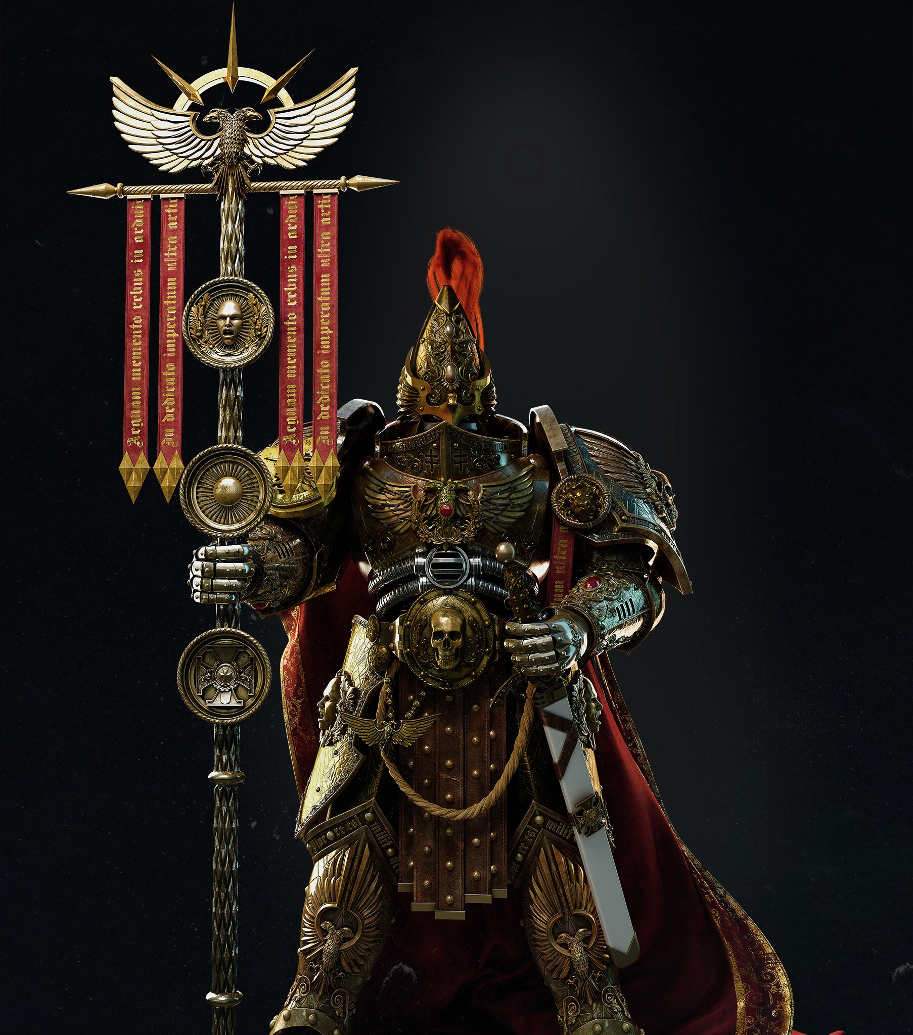 Adeptus Custodes from Warhammer 40,000 HD Phone Wallpaper