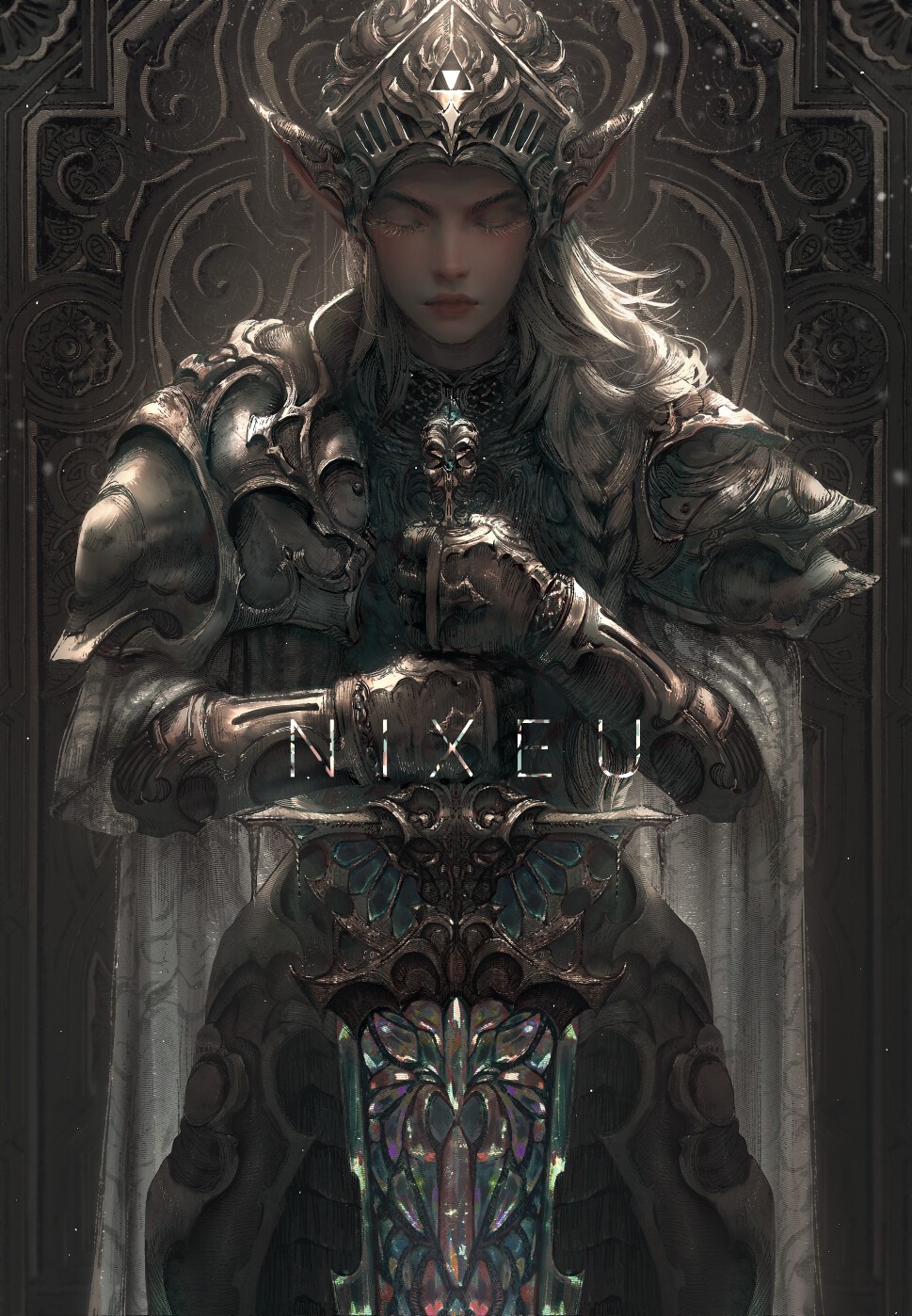 Nixeu portrait display artwork HD Phone Wallpaper
