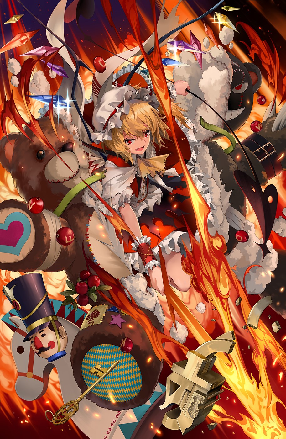 Flandre Scarlet from Touhou Project HD Phone Wallpaper