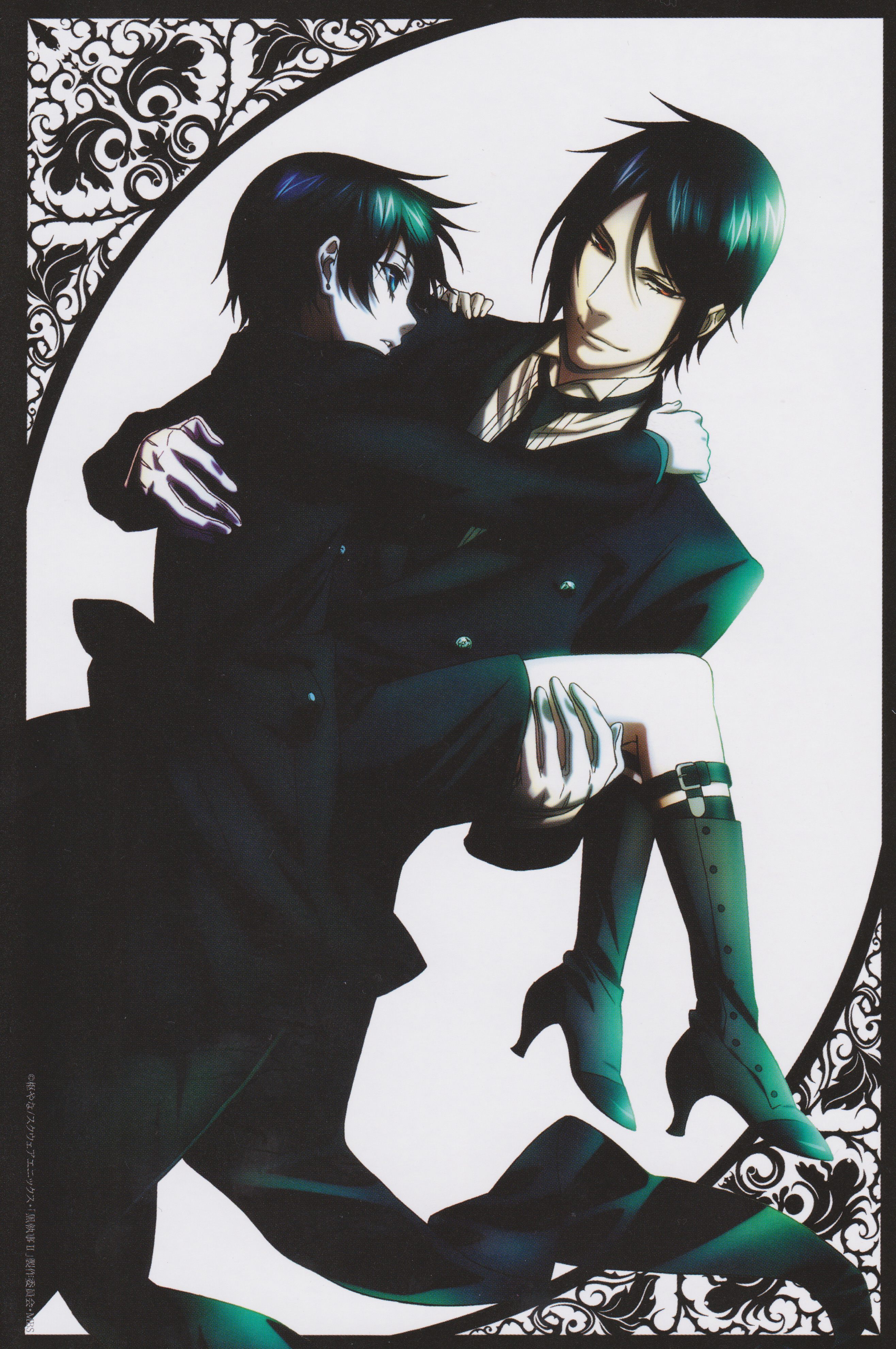 Ciel Phantomhive and Sebastian Michaelis from Black Butler HD Phone Wallpaper