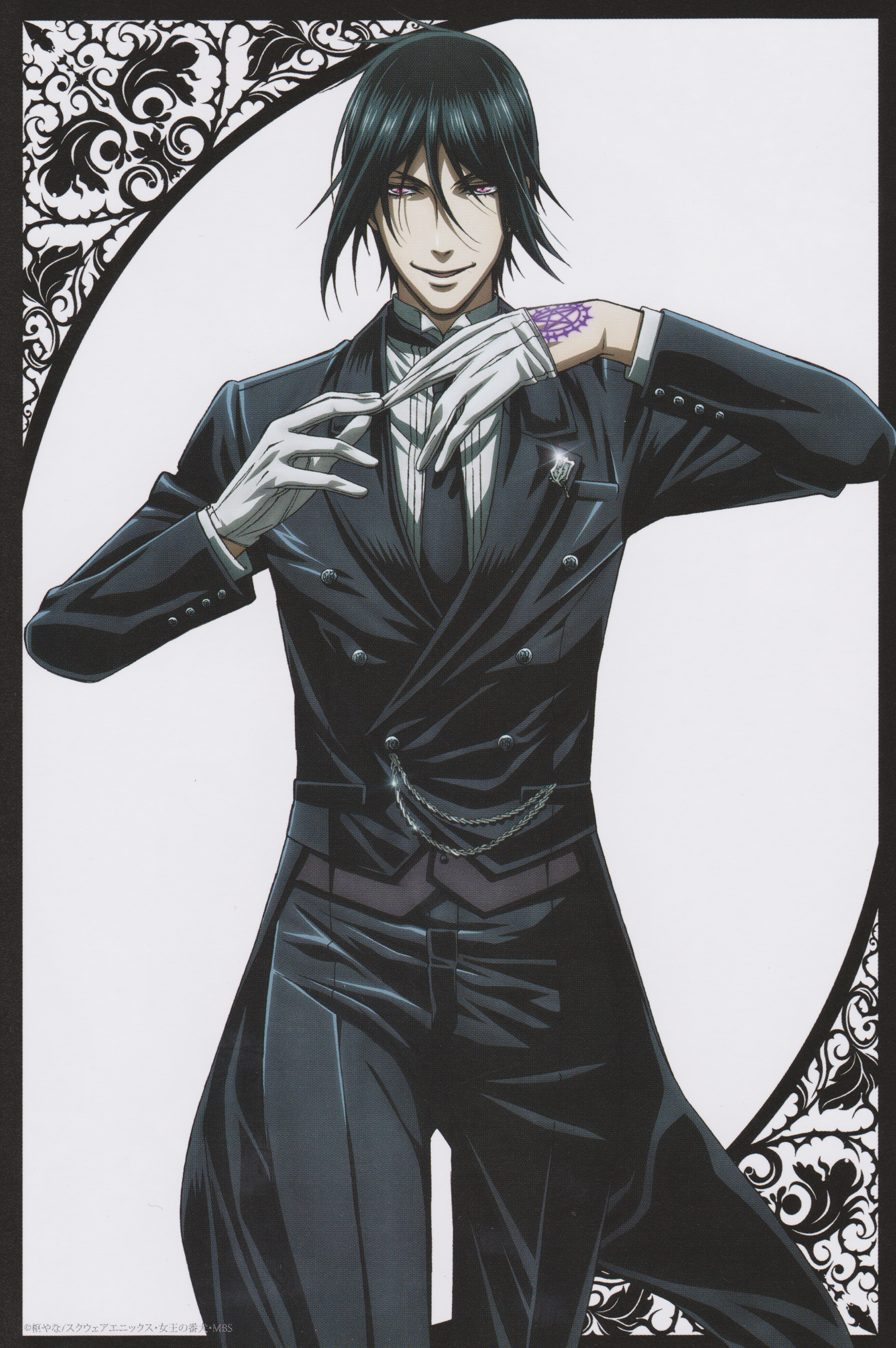 Sebastian Michaelis from Black Butler HD Phone Wallpaper