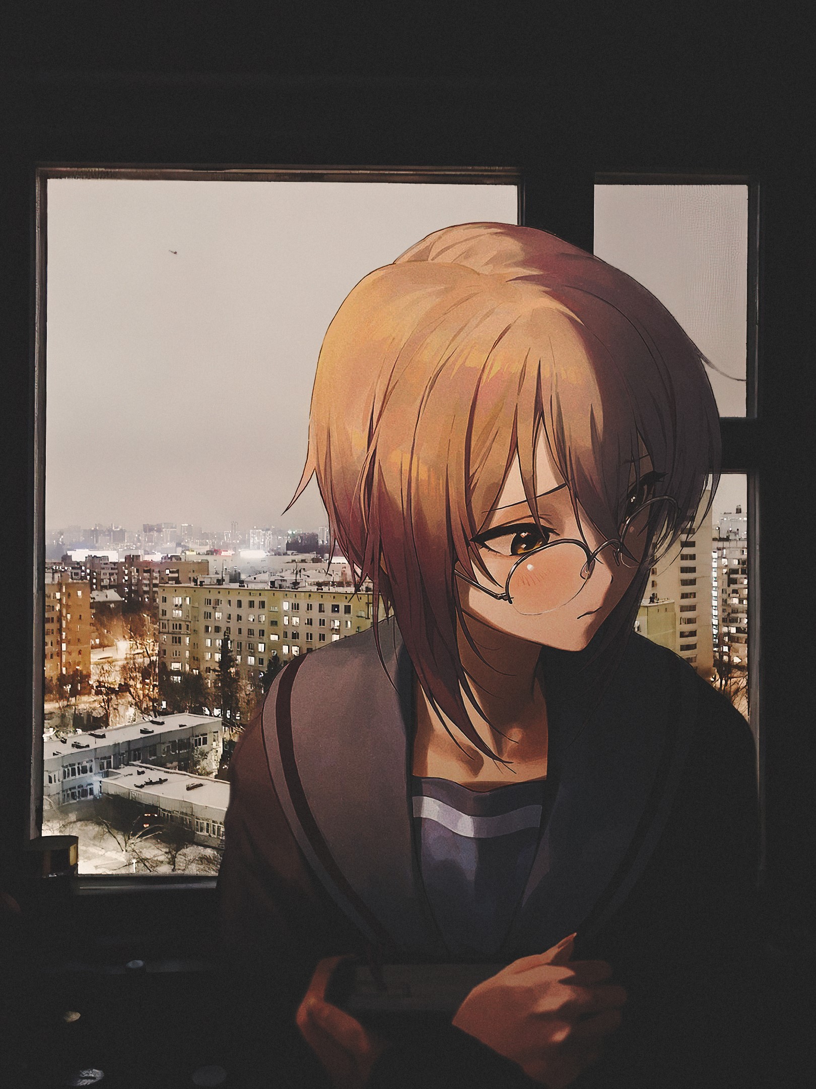 Nagato Yuki from The Melancholy of Haruhi Suzumiya HD Phone Wallpaper