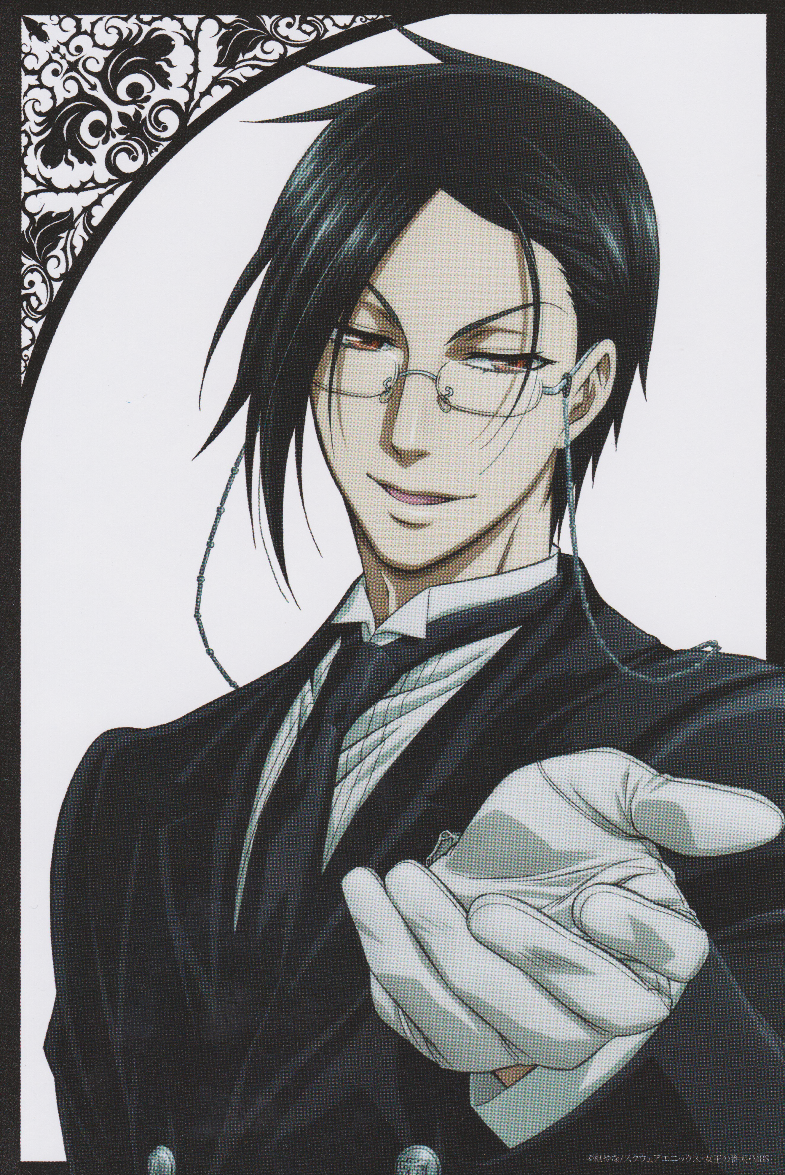 Sebastian Michaelis from Black Butler HD Phone Wallpaper