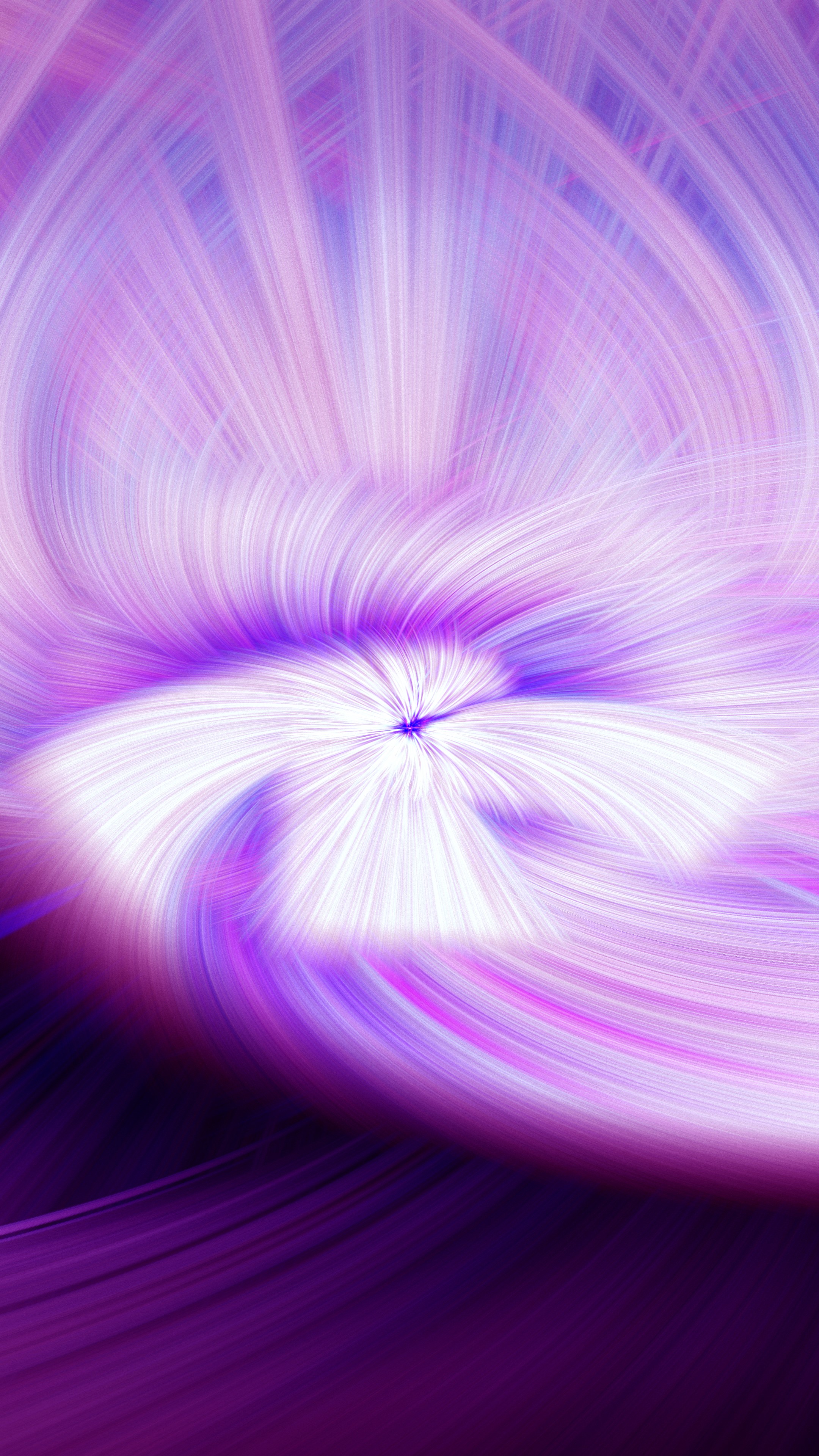 Abstract purple and white fractal spiral HD Phone Wallpaper