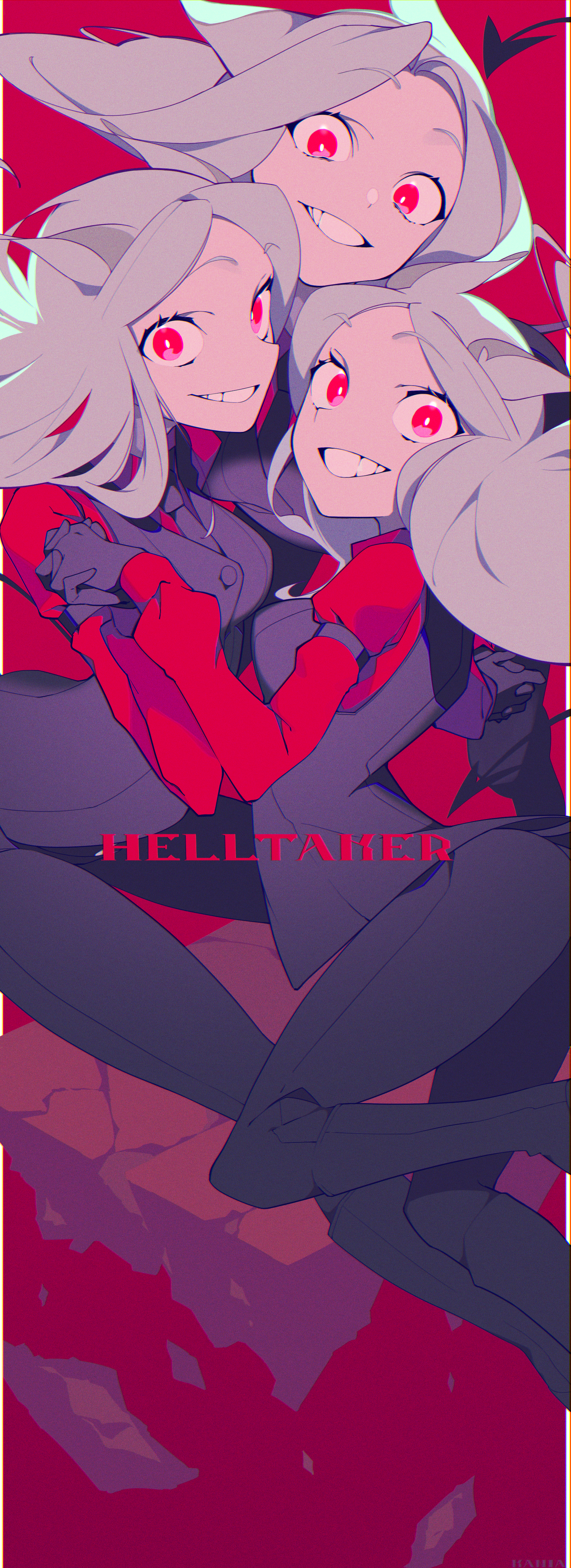 Cerberus from Helltaker HD Phone Wallpaper