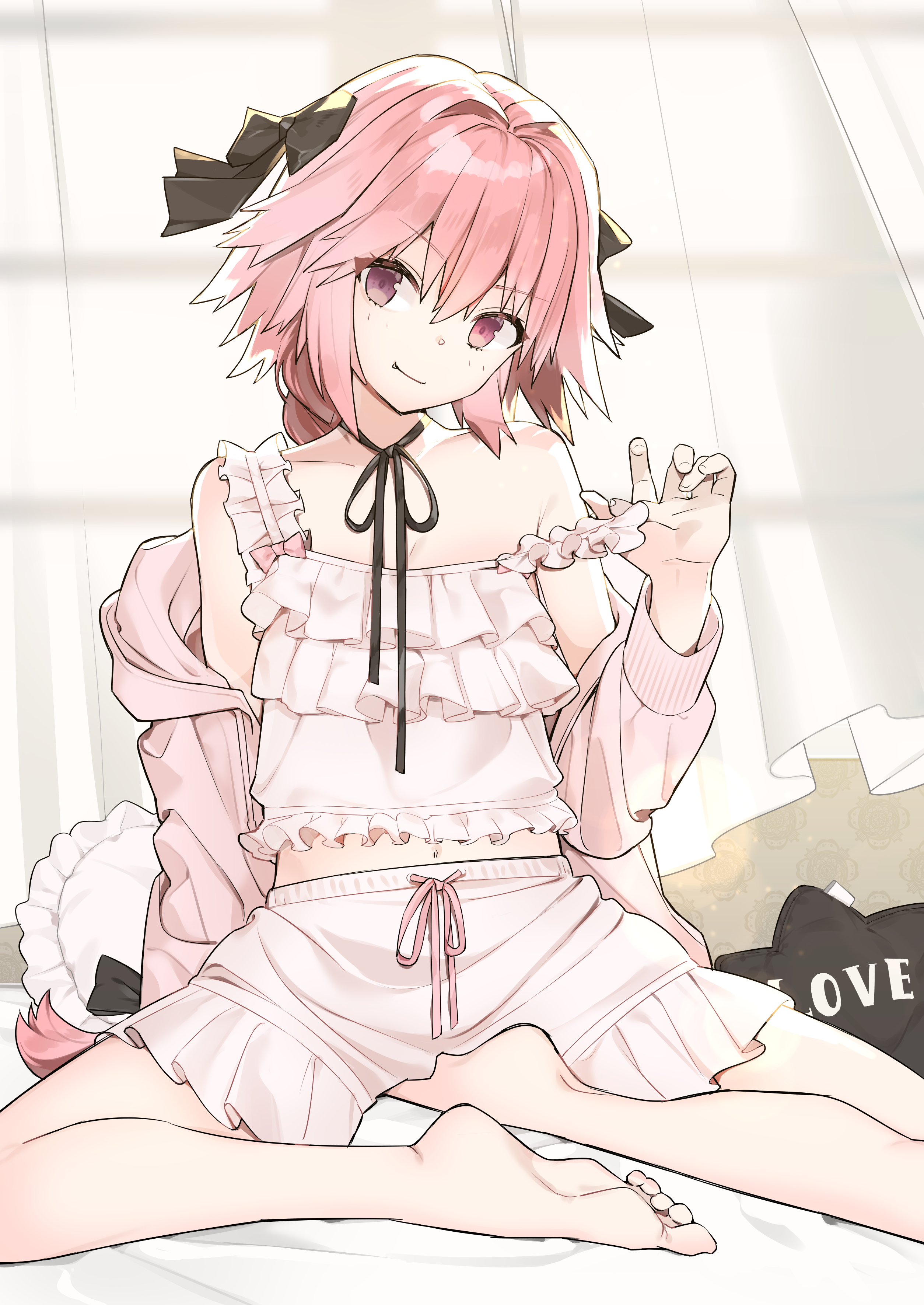 Astolfo from Fate/Apocrypha in Pajamas HD Phone Wallpaper