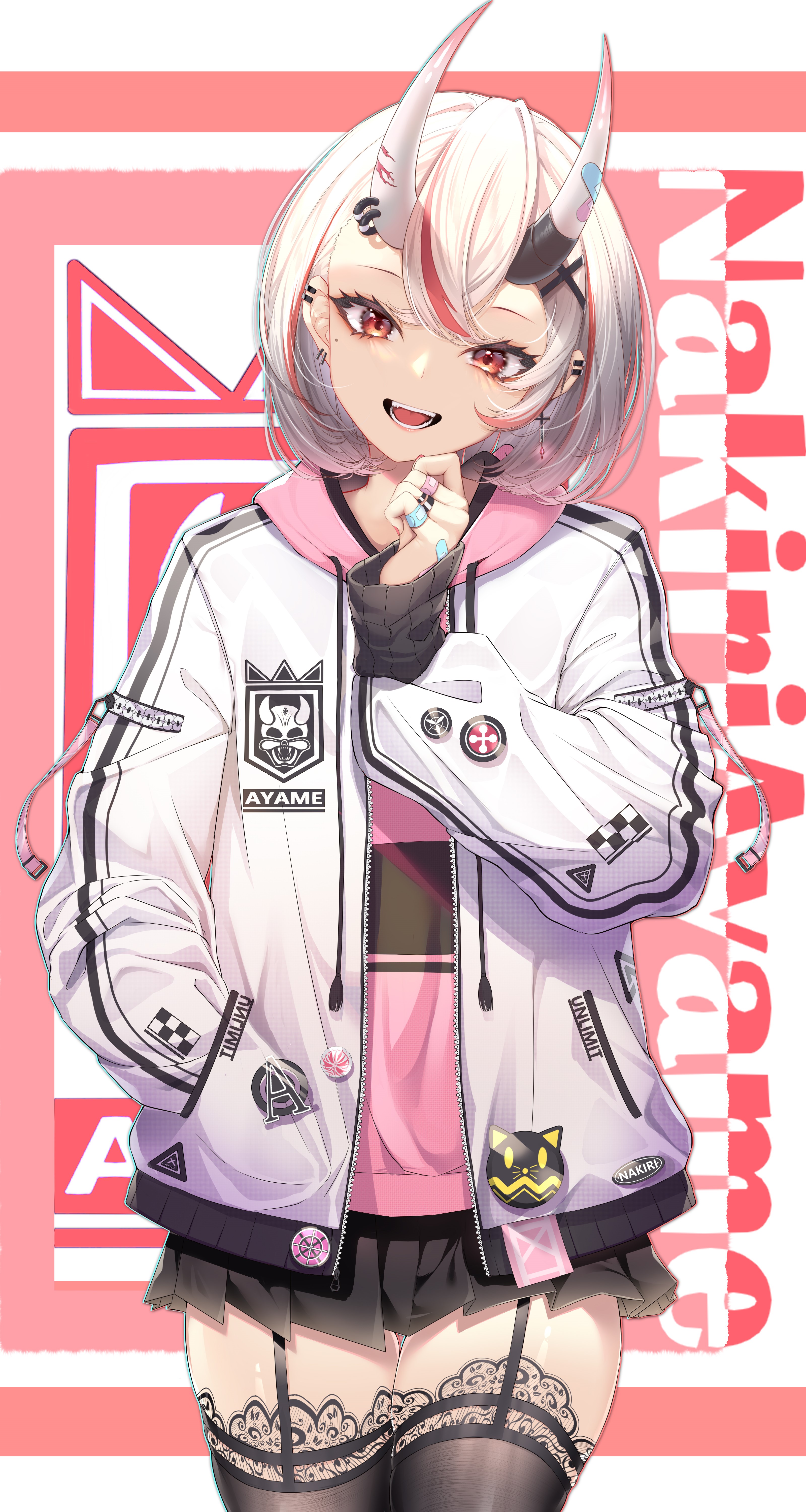 Nakiri Ayame from Hololive HD Phone Wallpaper