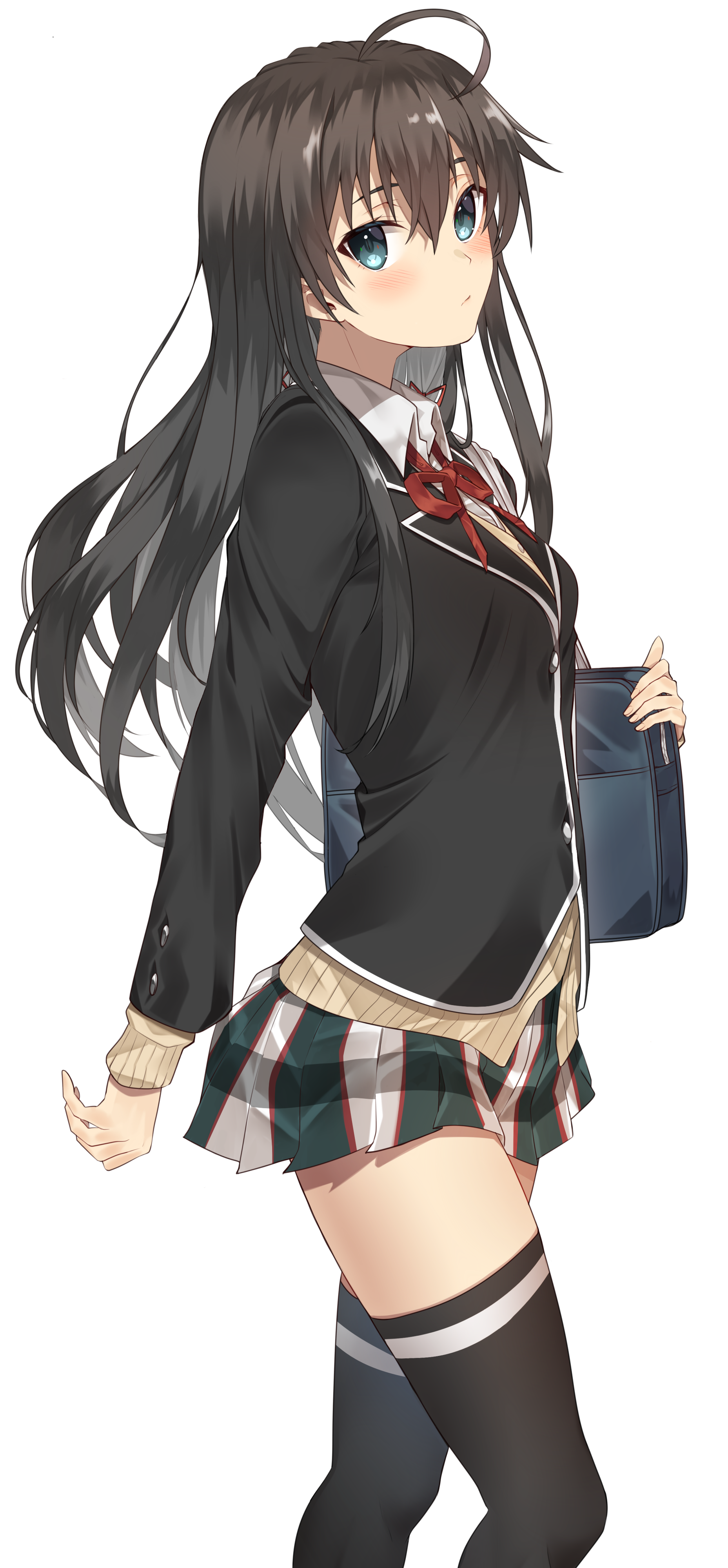 Yukinoshita Yukino School Uniform Portrait HD Phone Wallpaper