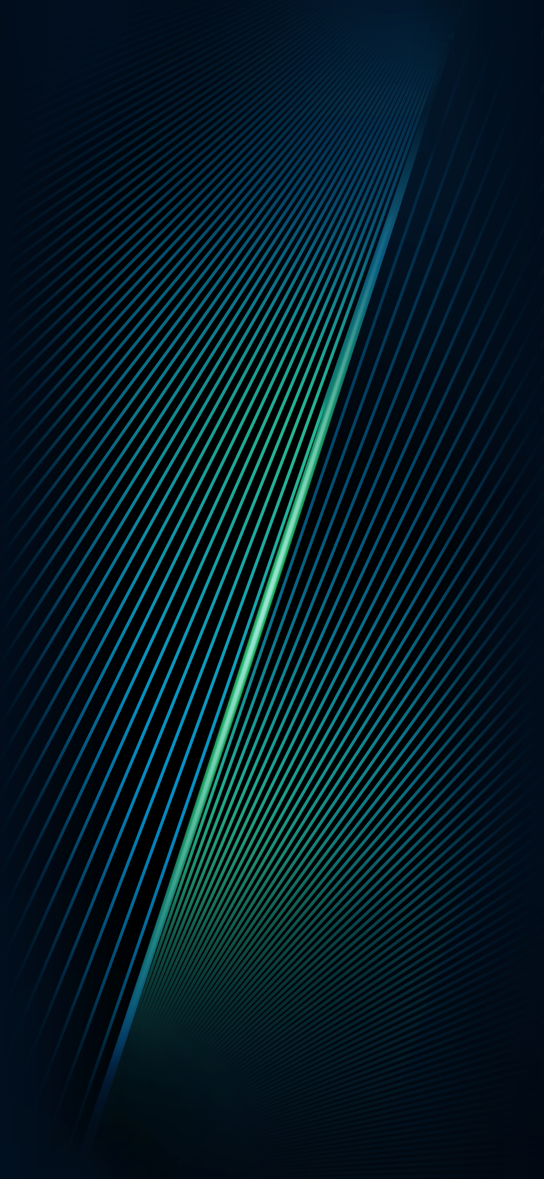 Abstract digital art with blue and green lines HD Phone Wallpaper