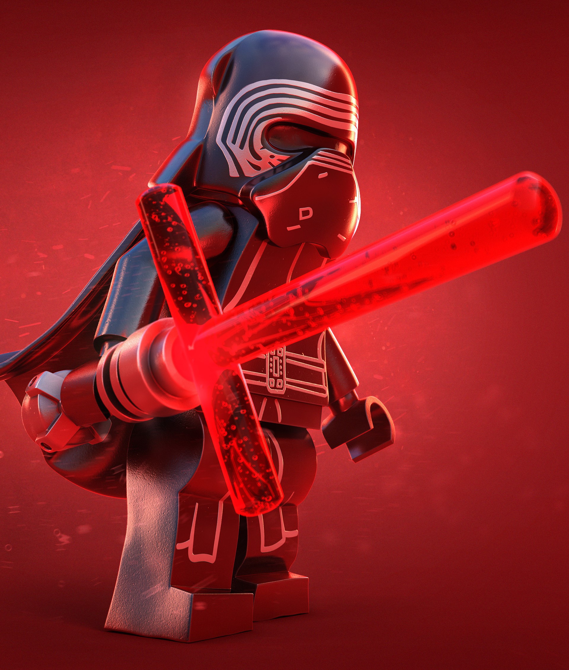 Kylo Ren from Star Wars LEGO HD Phone Wallpaper