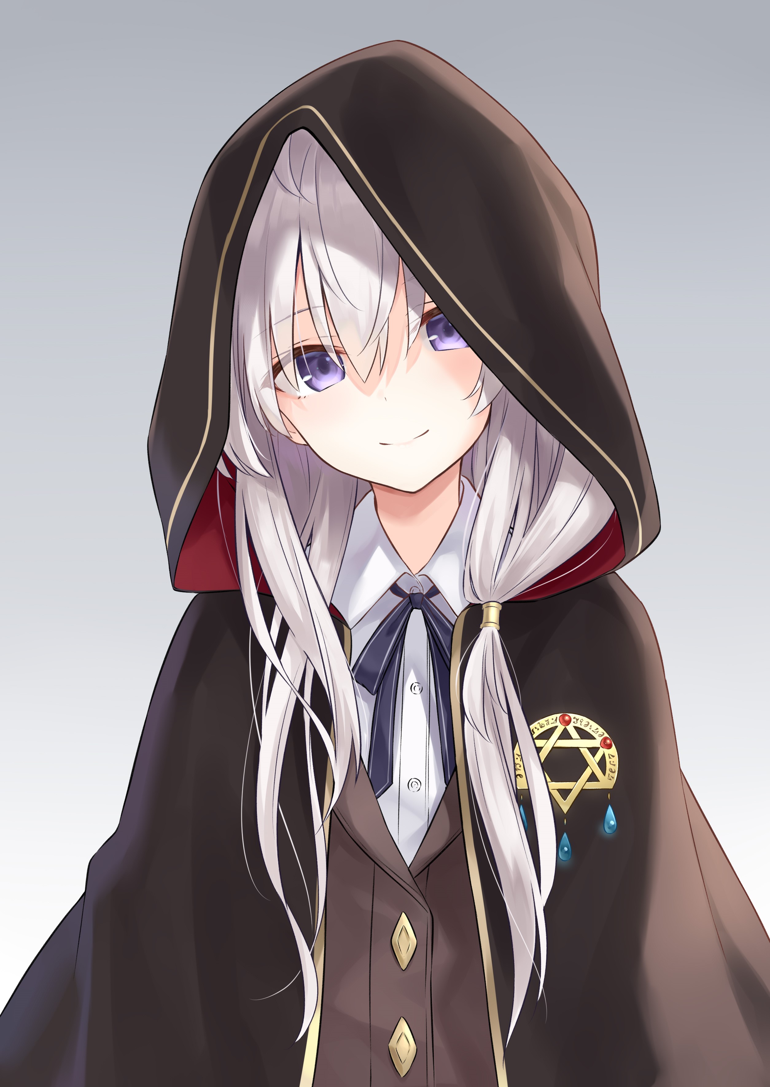Elaina from Wandering Witch in Hooded Cloak HD Phone Wallpaper