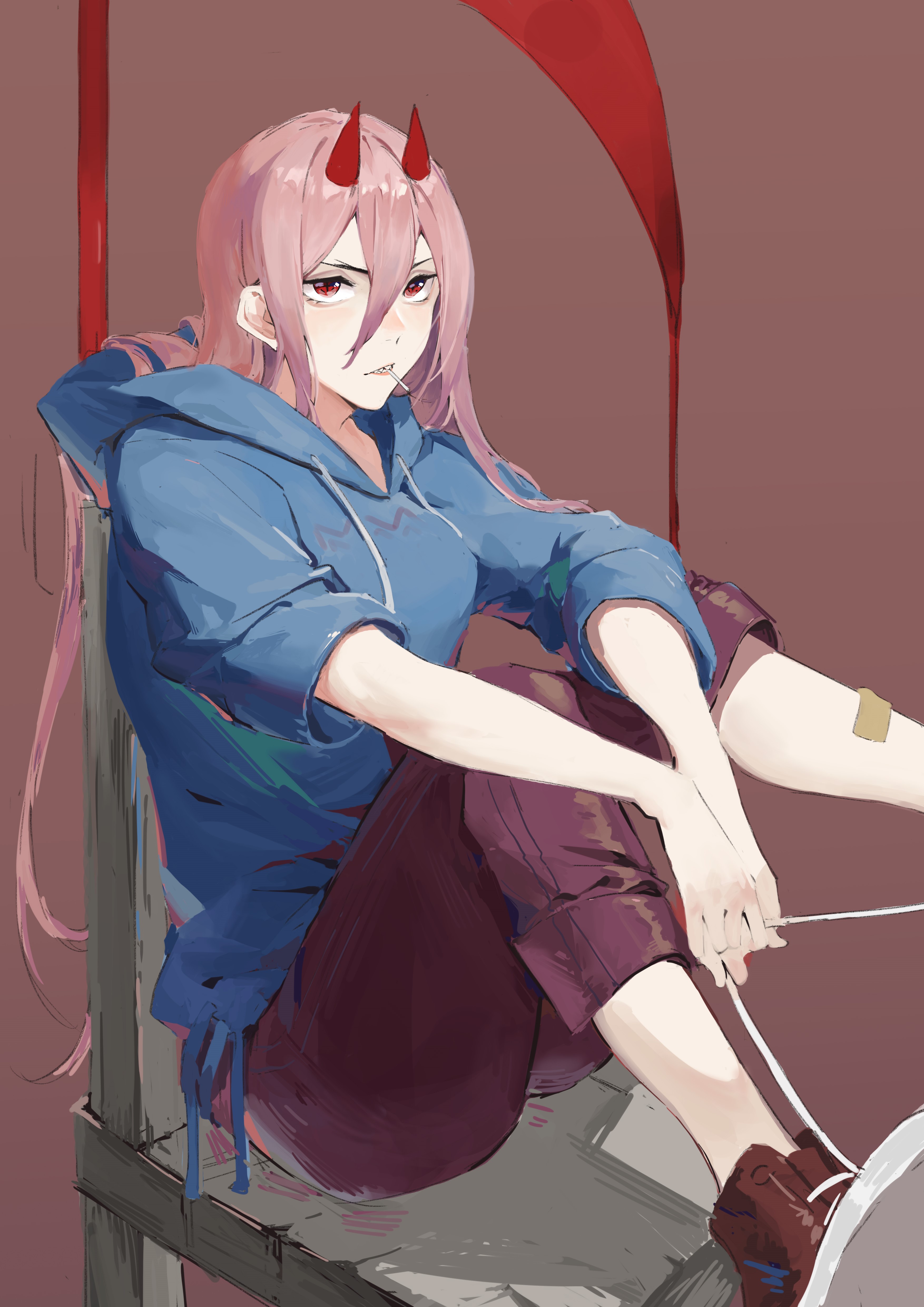 Power from Chainsaw Man HD Phone Wallpaper