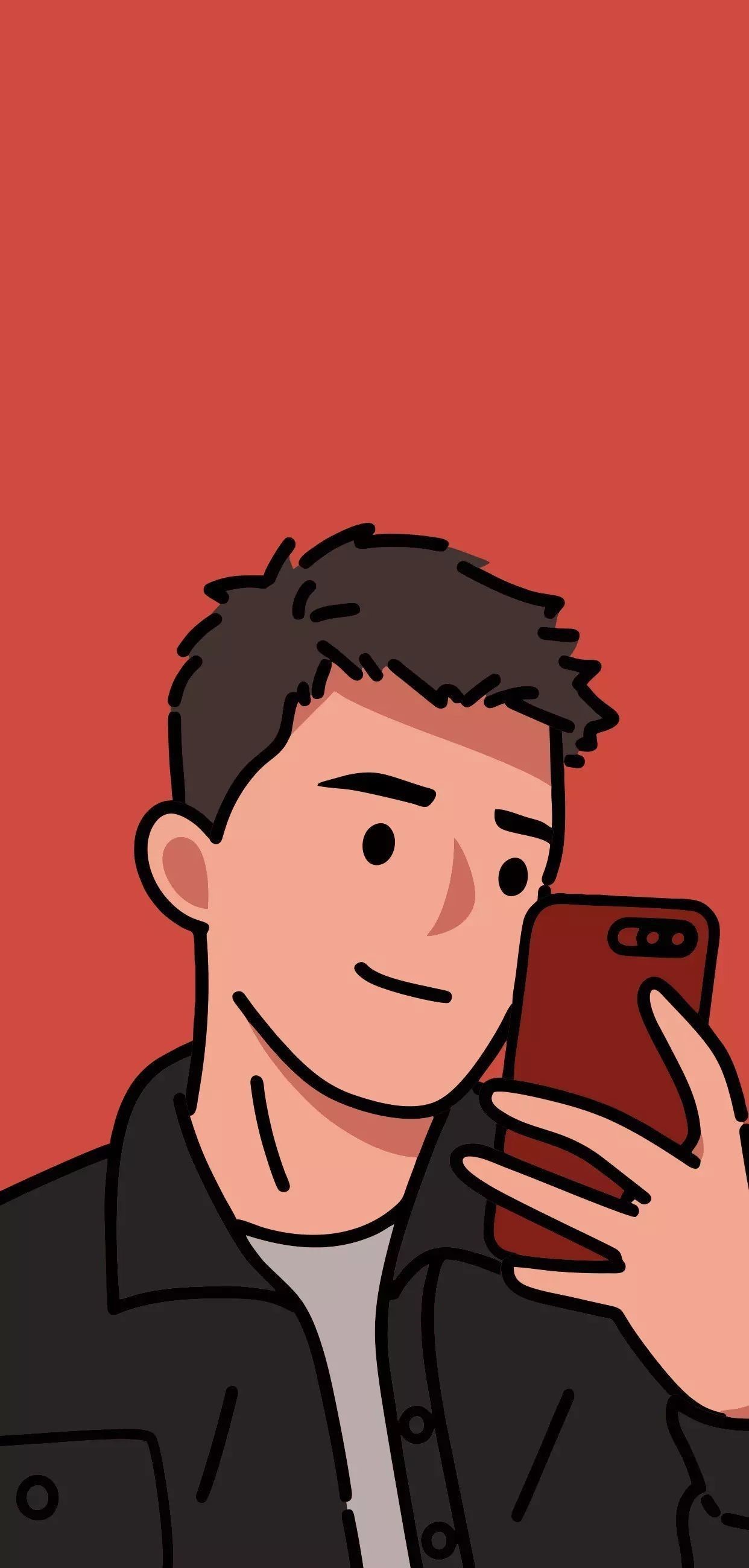 Man taking a selfie with a smartphone HD Phone Wallpaper