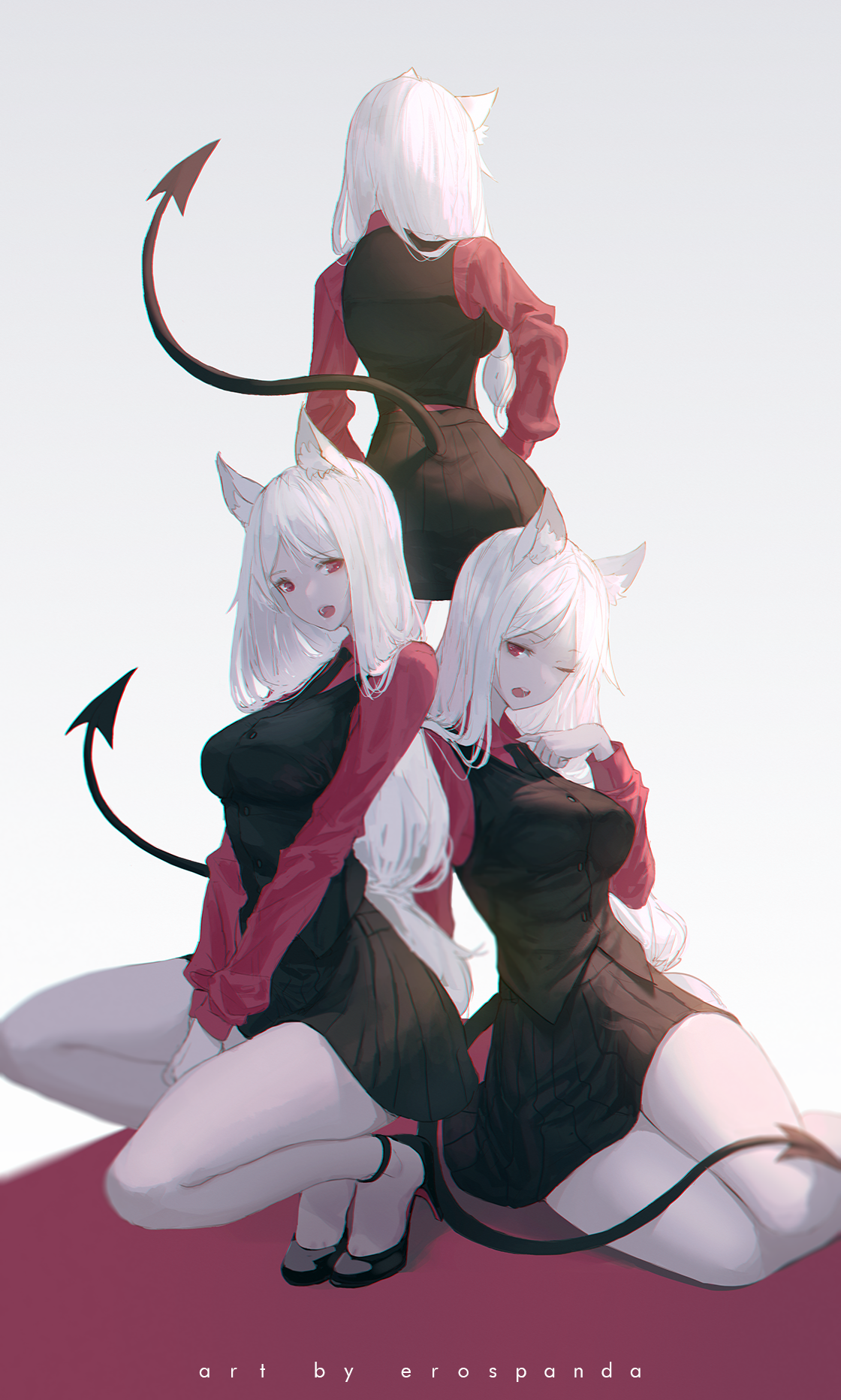 Cerberus from Helltaker by erospanda HD Phone Wallpaper