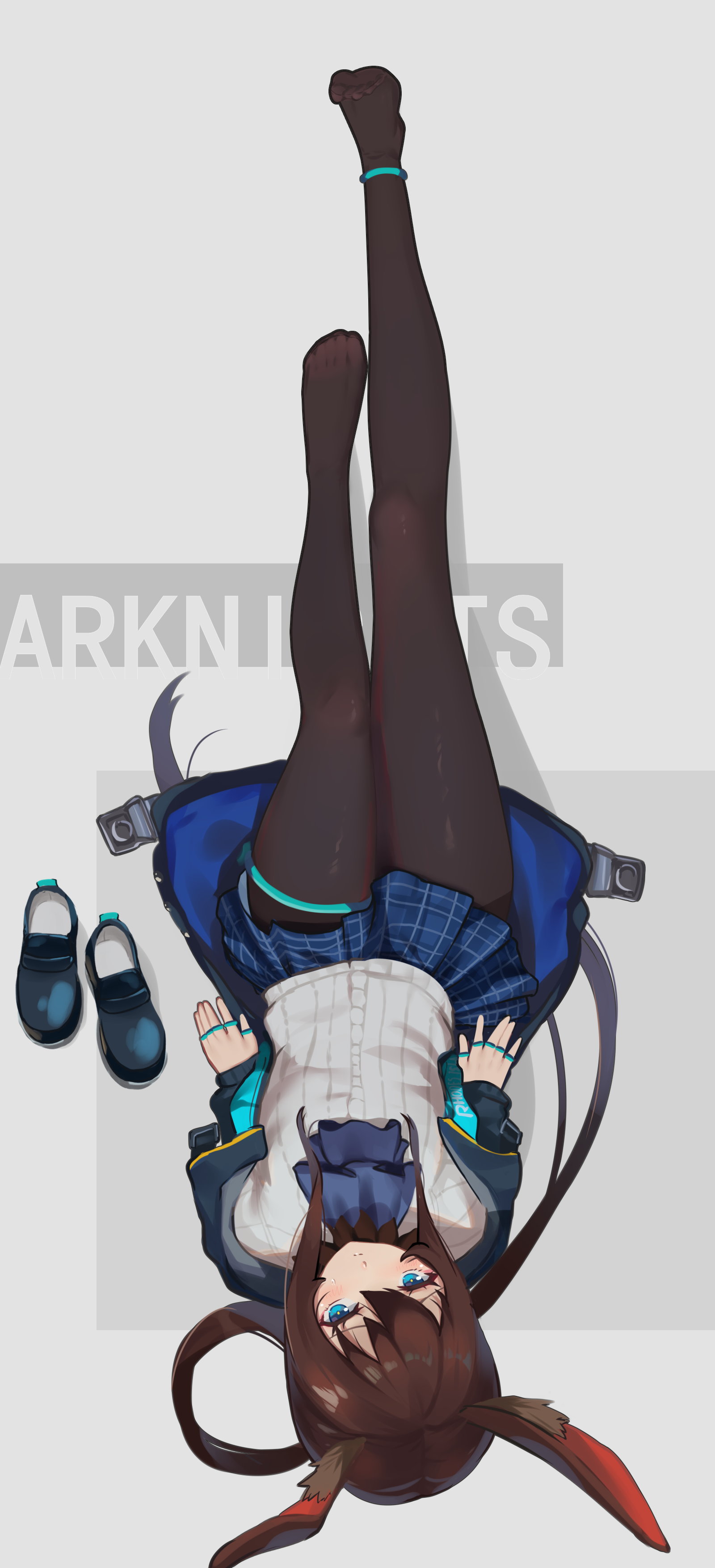 Amiya from Arknights lying down HD Phone Wallpaper