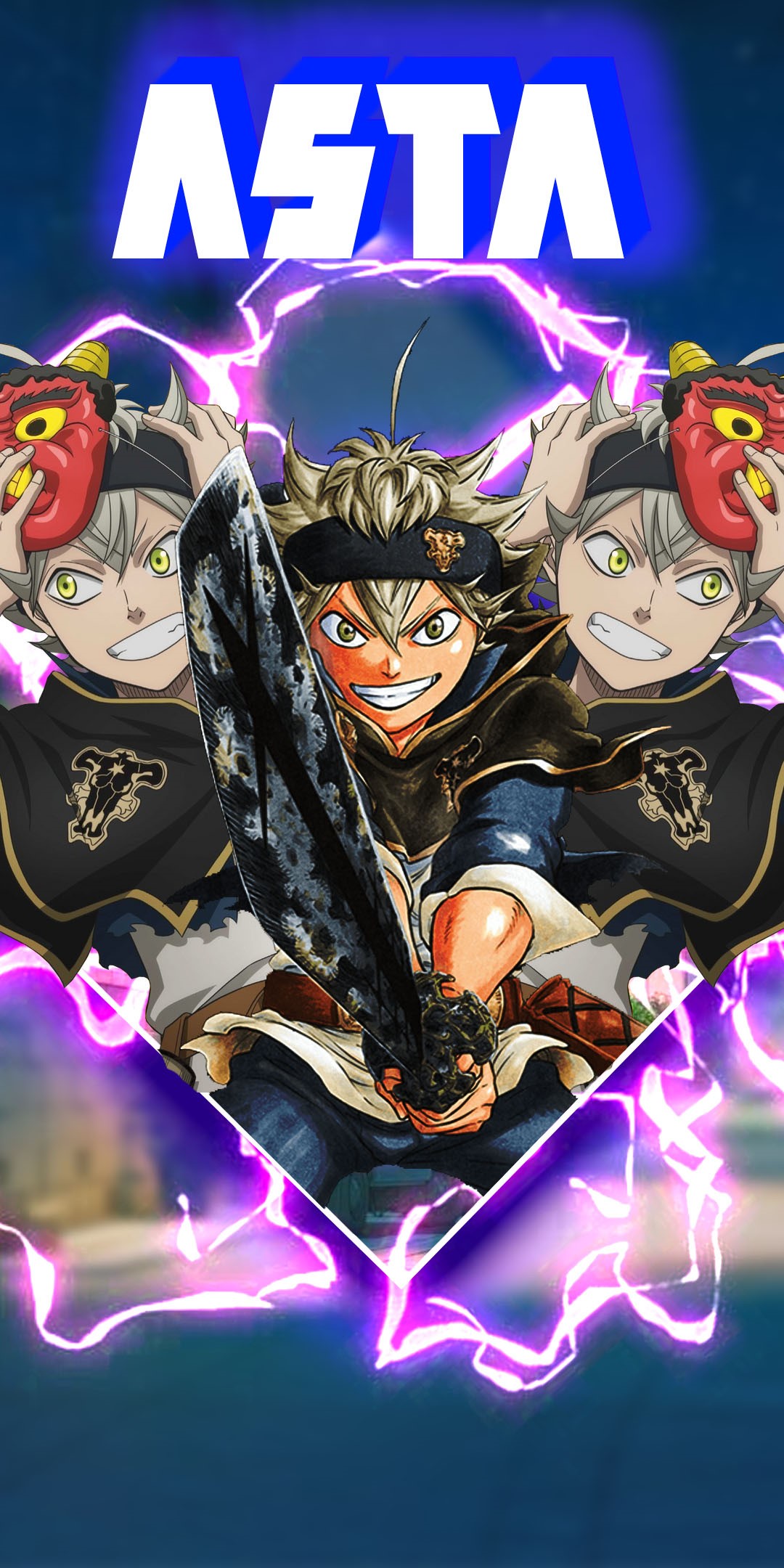 Asta from Black Clover with a sword HD Phone Wallpaper