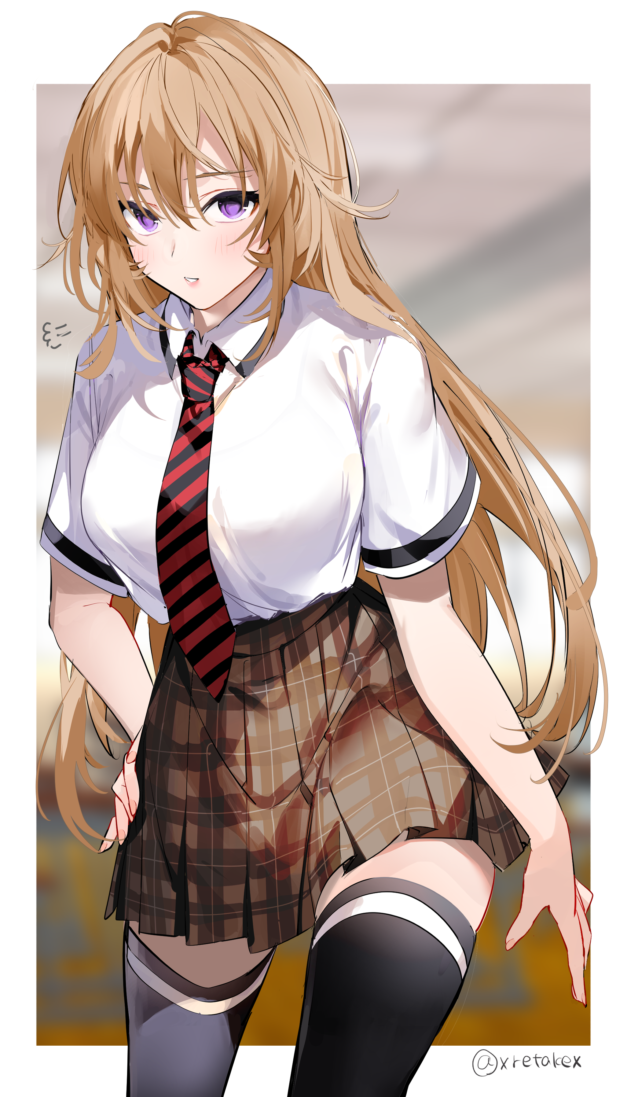 Erina Nakiri from Shokugeki no Souma in school uniform HD Phone Wallpaper
