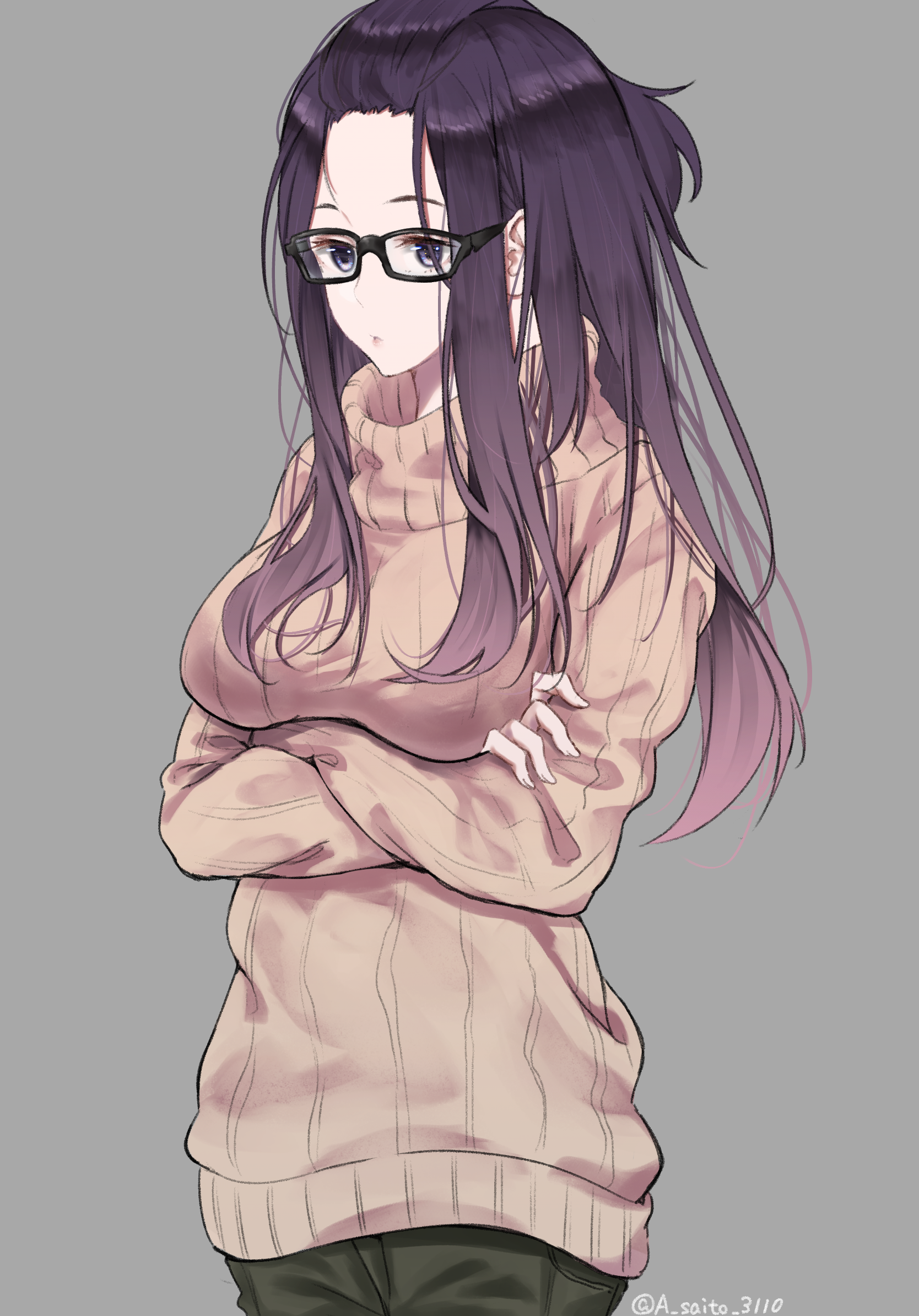 Anime girl with glasses from Yuru Camp HD Phone Wallpaper