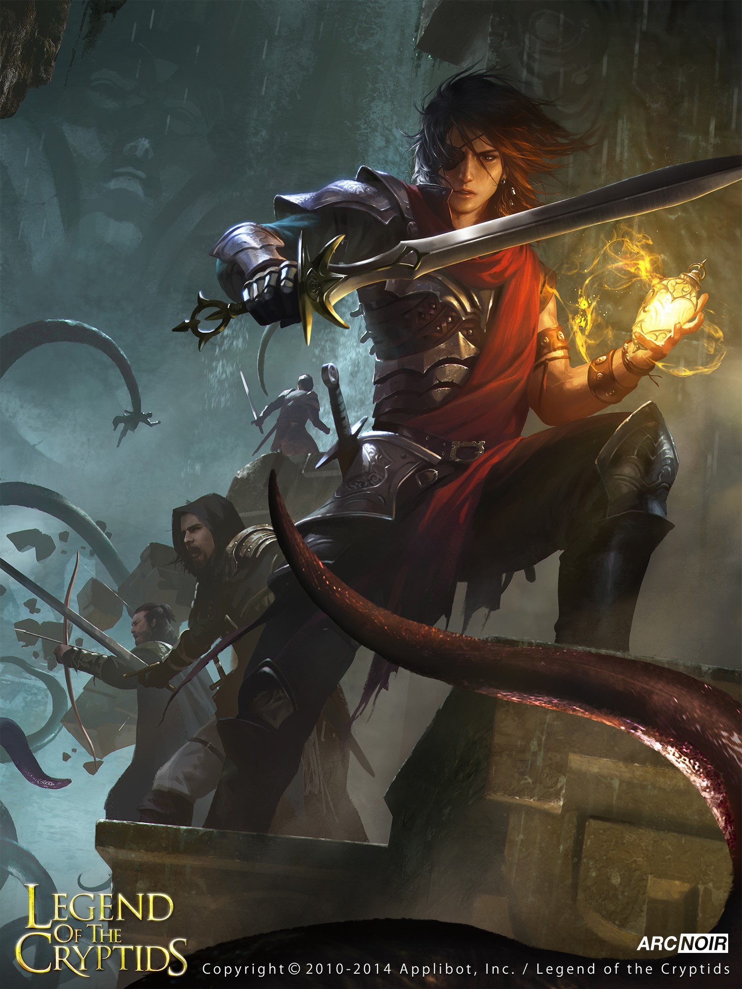Warrior casting spell in Legend of the Cryptids HD Phone Wallpaper