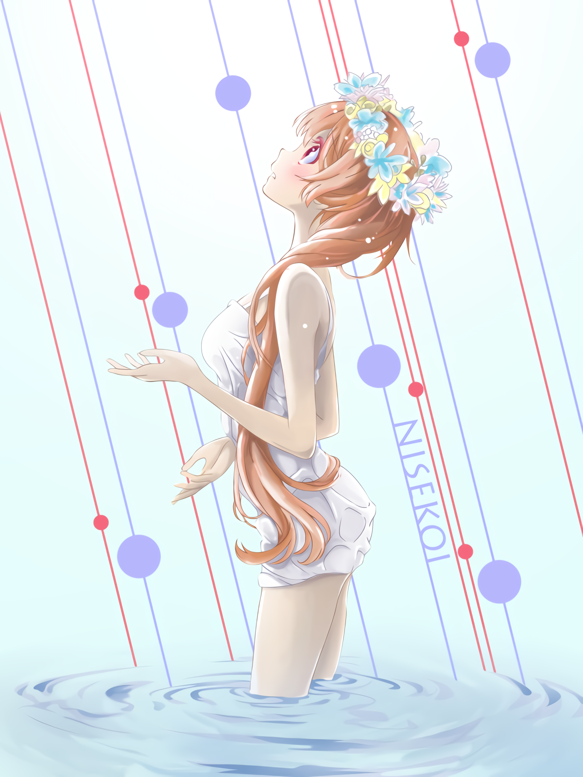 Marika Tachibana from Nisekoi in the rain HD Phone Wallpaper
