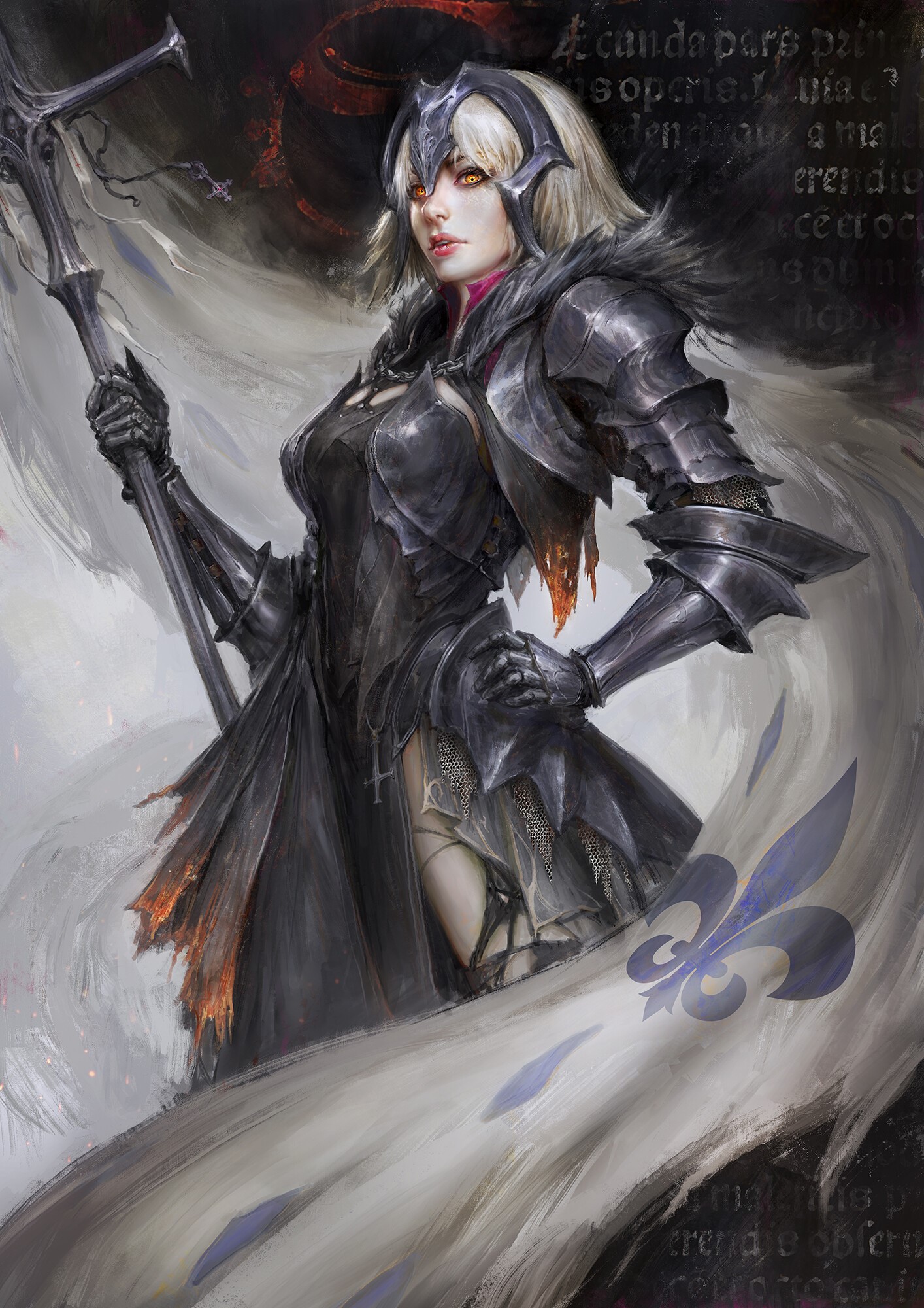 Jeanne d'Arc Alter from Fate/Grand Order HD Phone Wallpaper