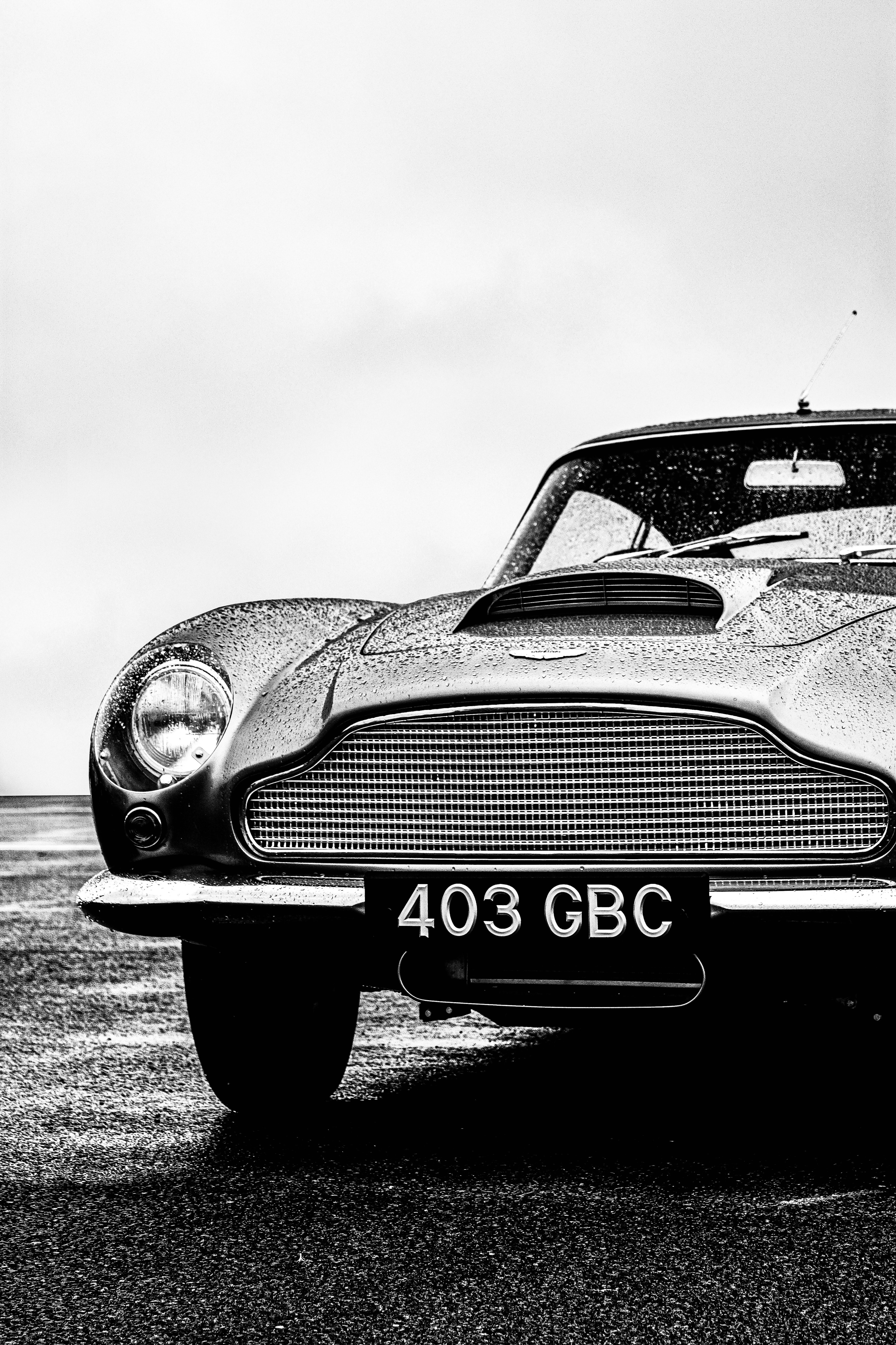 Aston Martin DB5 with license plate 403 GBC HD Phone Wallpaper