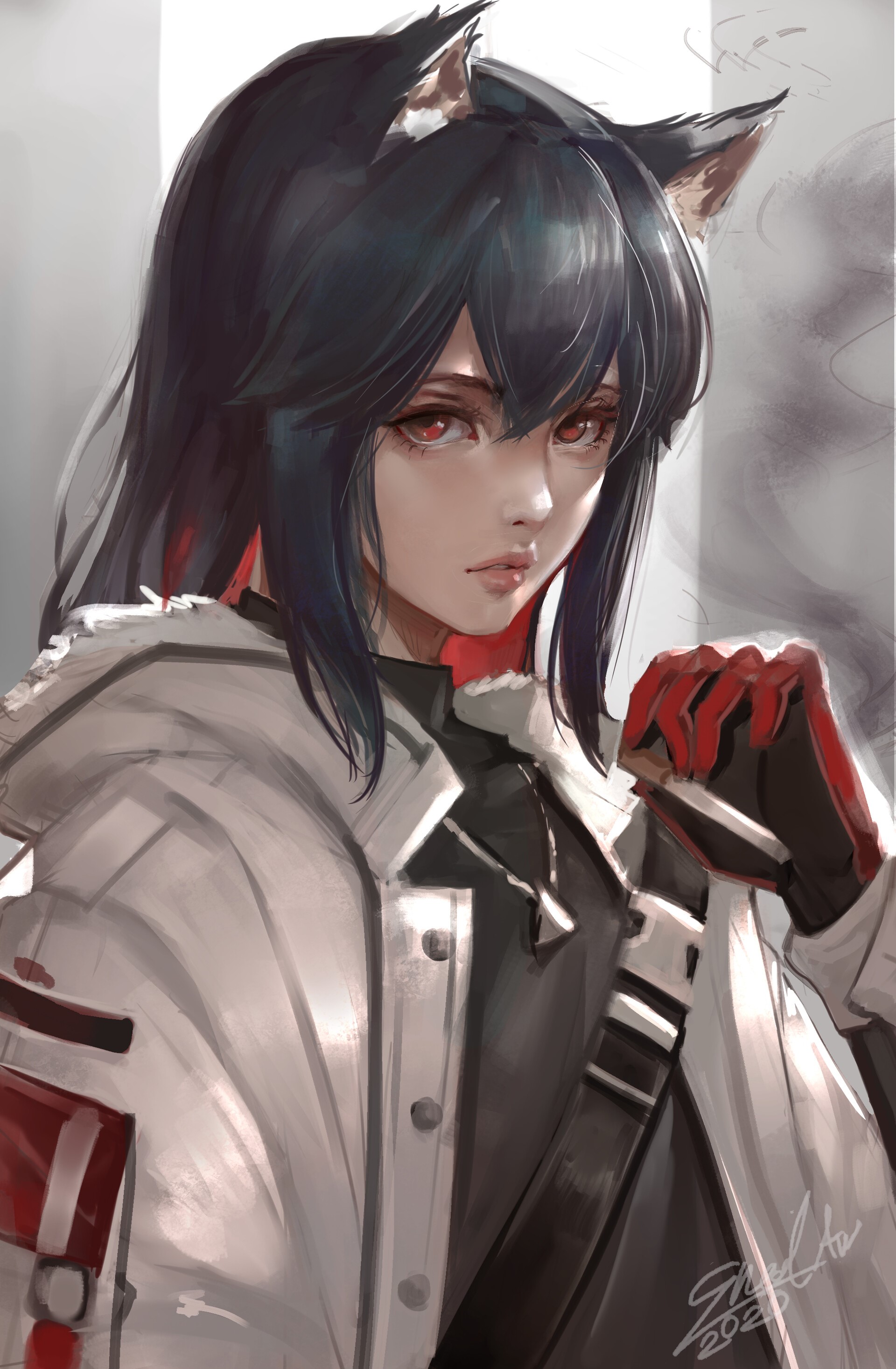 Texas from Arknights HD Phone Wallpaper