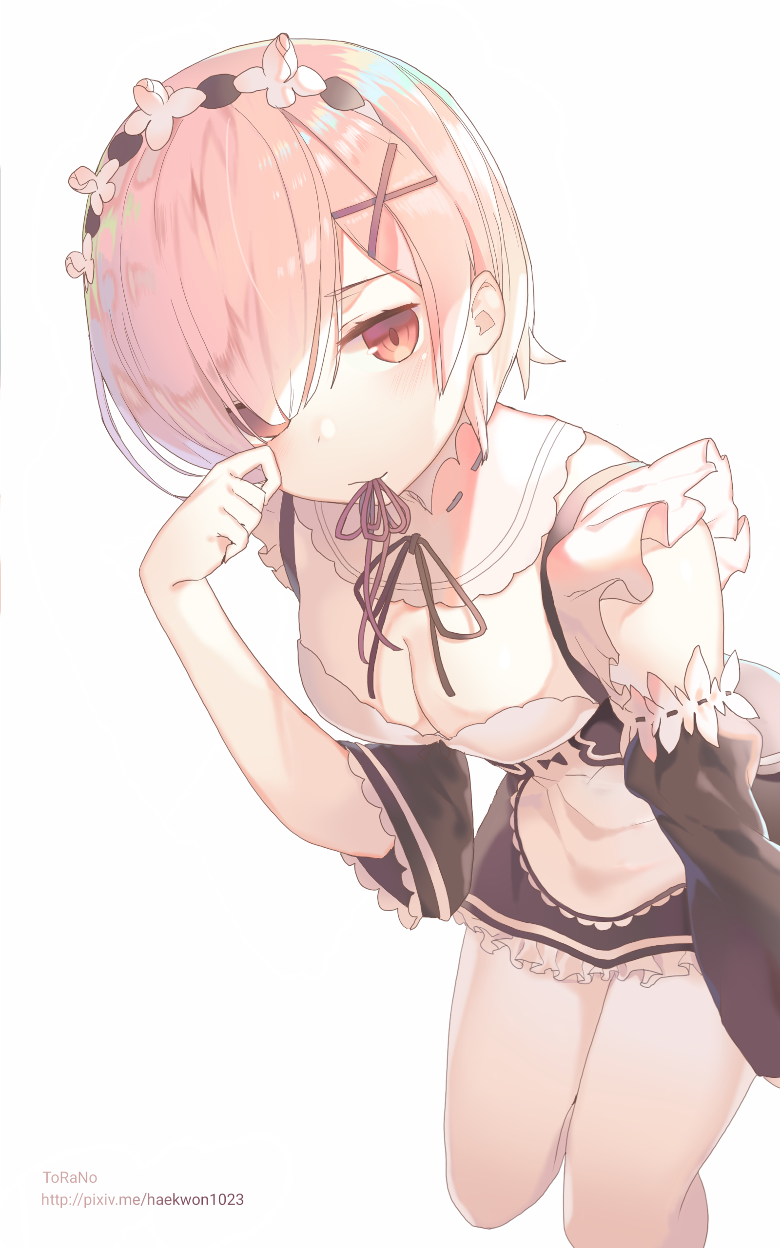 Ram from Re:Zero Kara Hajimeru Isekai Seikatsu HD Phone Wallpaper