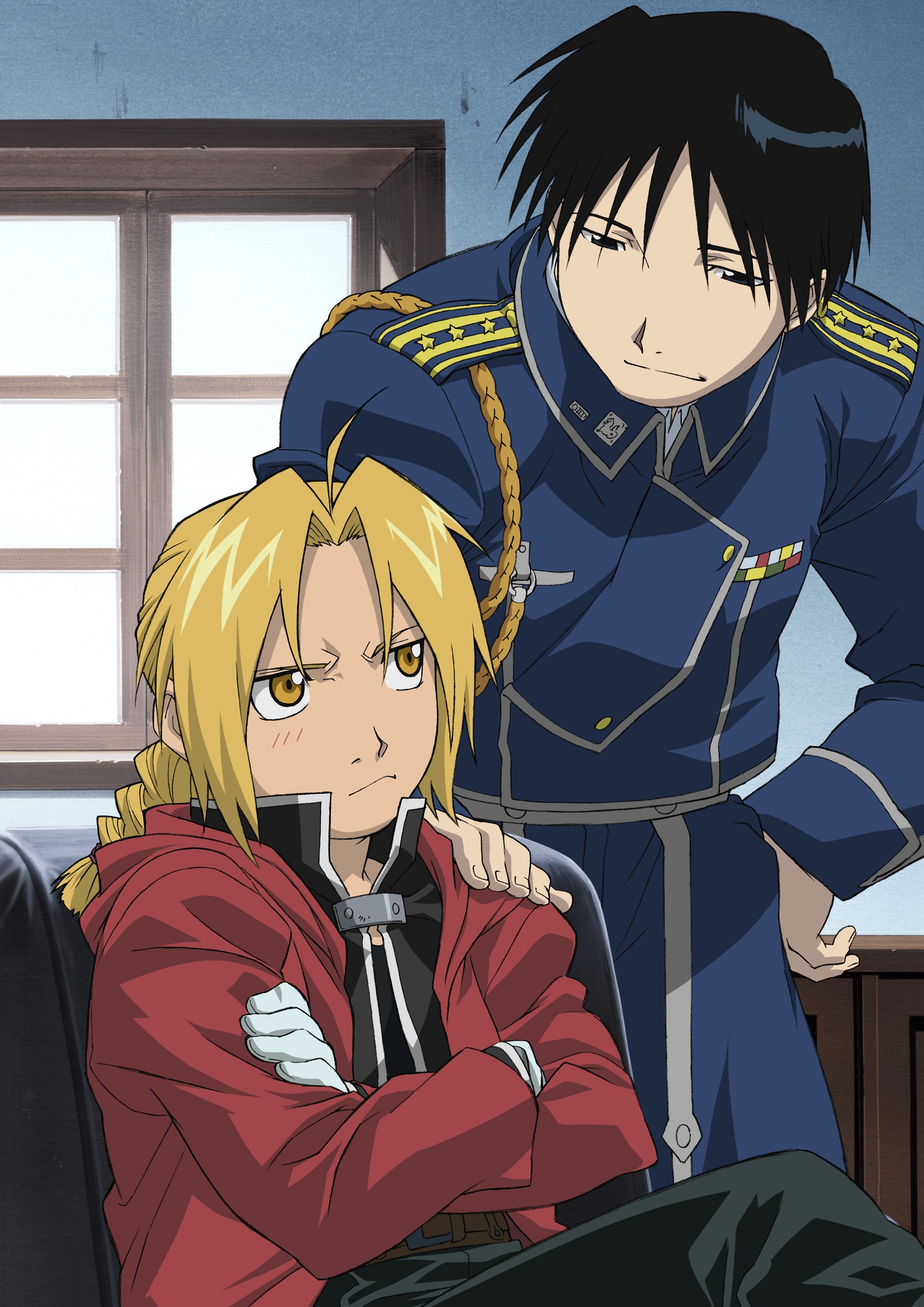 Edward Elric and Roy Mustang from Fullmetal Alchemist HD Phone Wallpaper