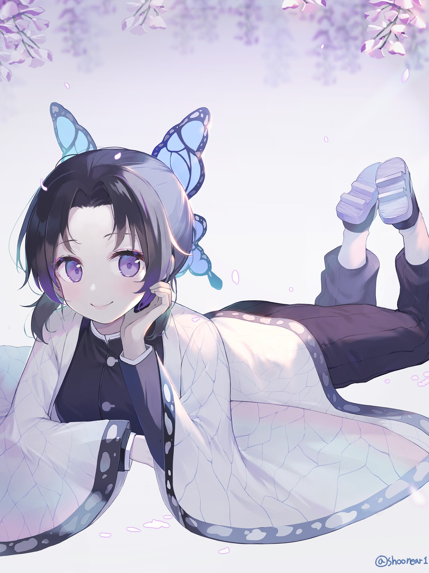 Kochou Shinobu from Kimetsu no Yaiba HD Phone Wallpaper