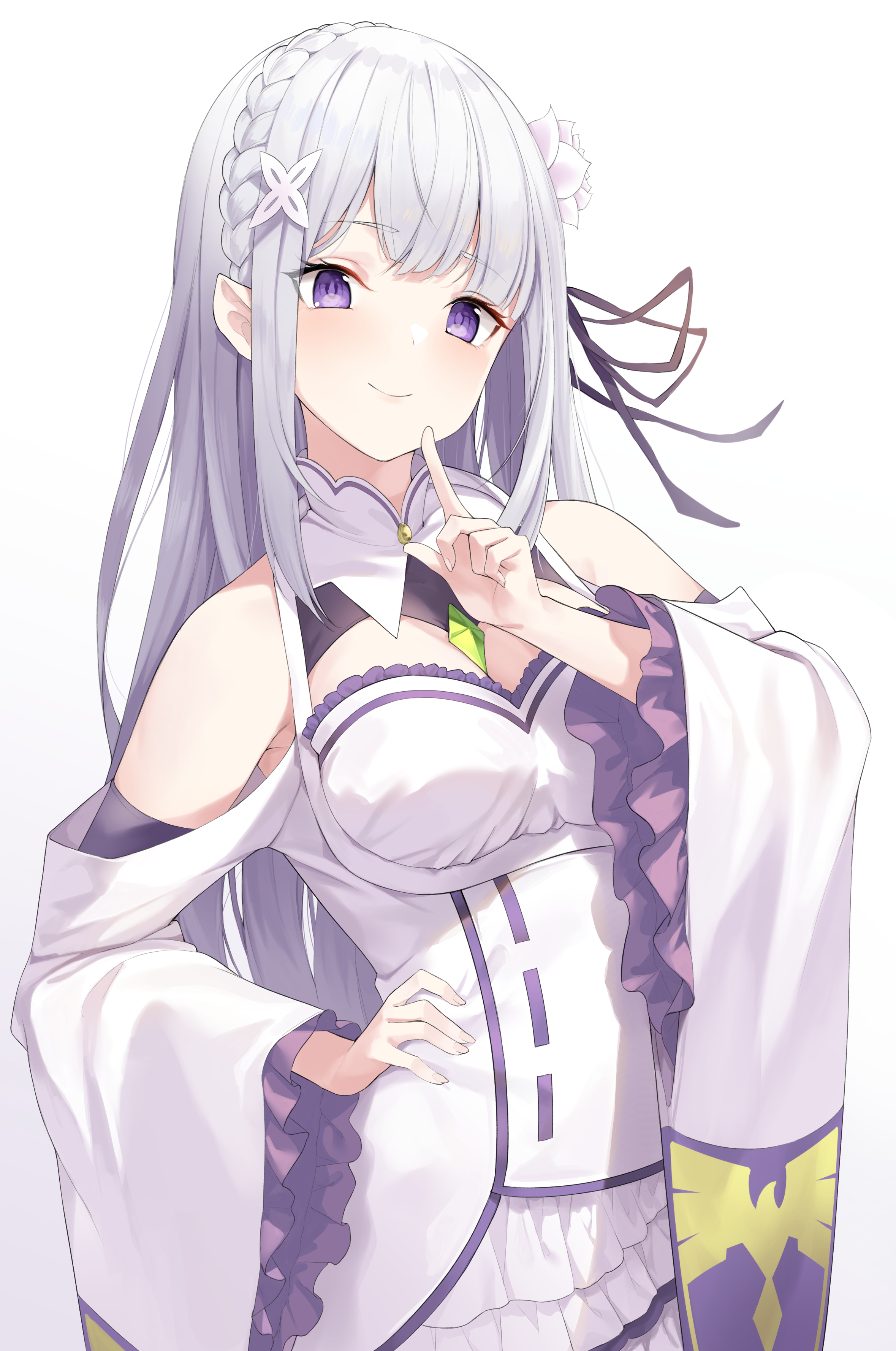 Emilia from Re:Zero Kara Hajimeru Isekai Seikatsu HD Phone Wallpaper