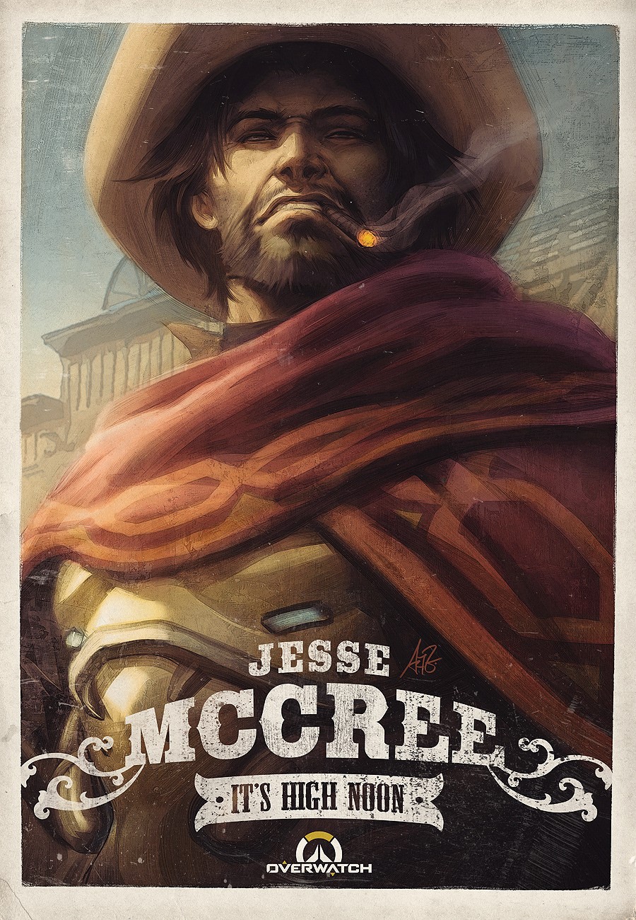 Jesse McCree from Overwatch It's High Noon HD Phone Wallpaper