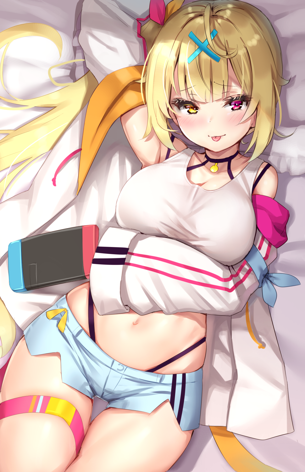 Hoshikawa Sara from Nijisanji in bed HD Phone Wallpaper