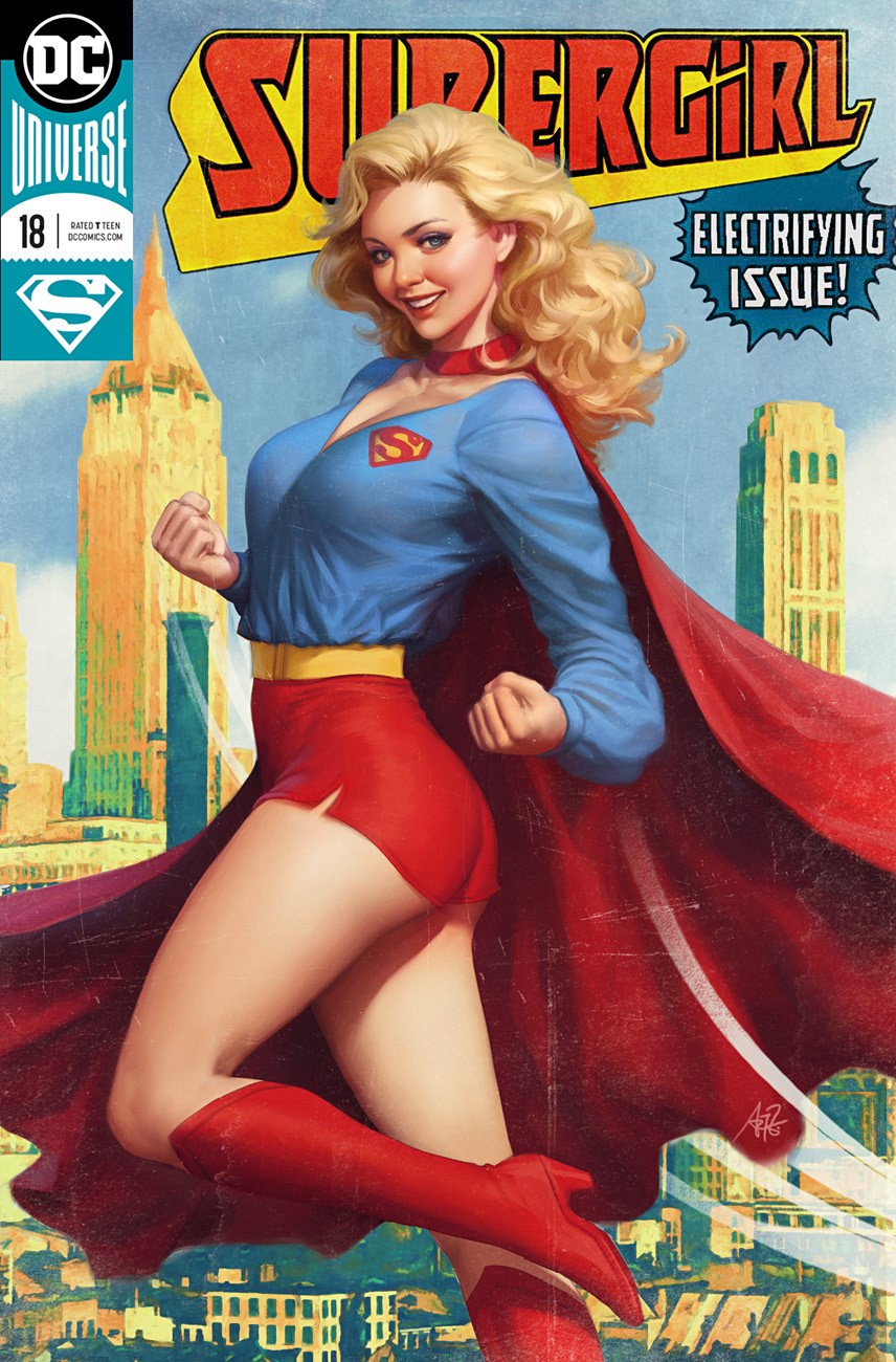 Supergirl #18 by Artgerm HD Phone Wallpaper