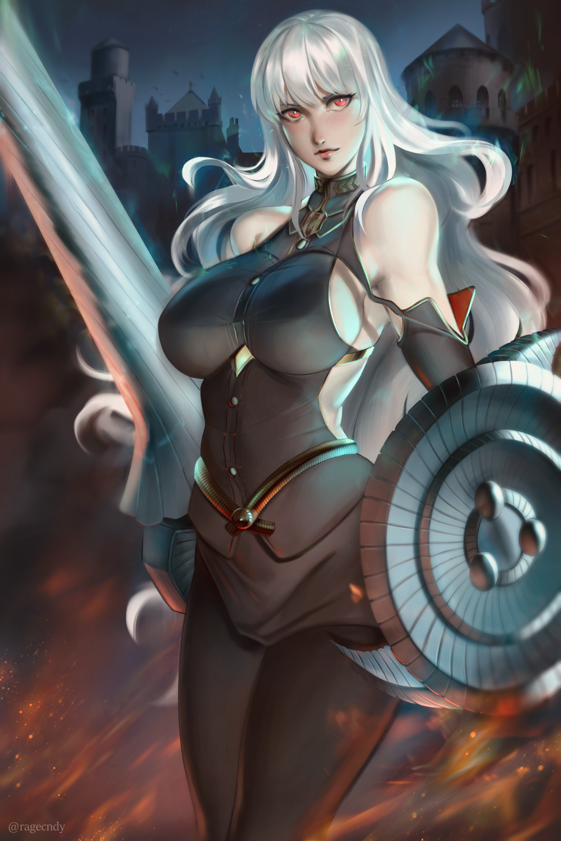 Selvaria Bles from Valkyria Chronicles HD Phone Wallpaper
