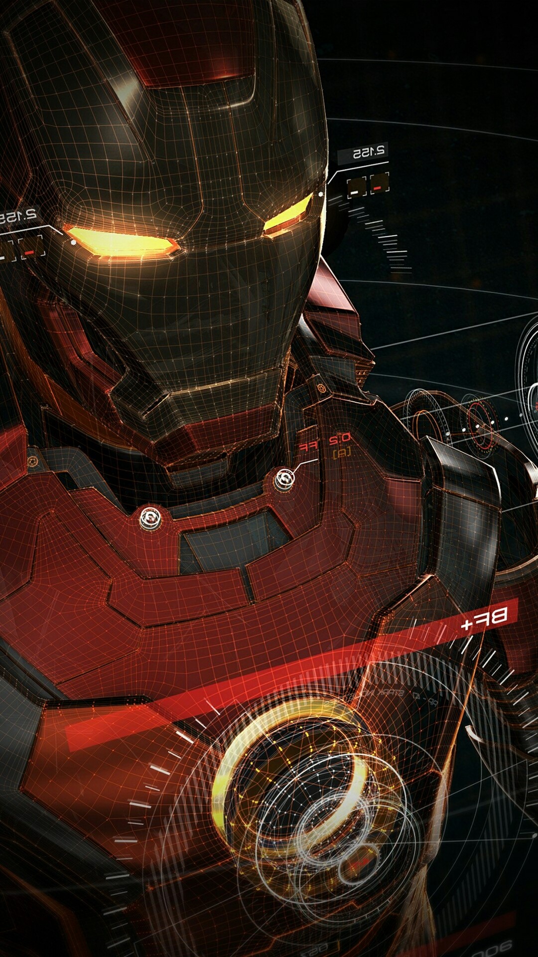 Iron Man digital art HD Phone Wallpaper