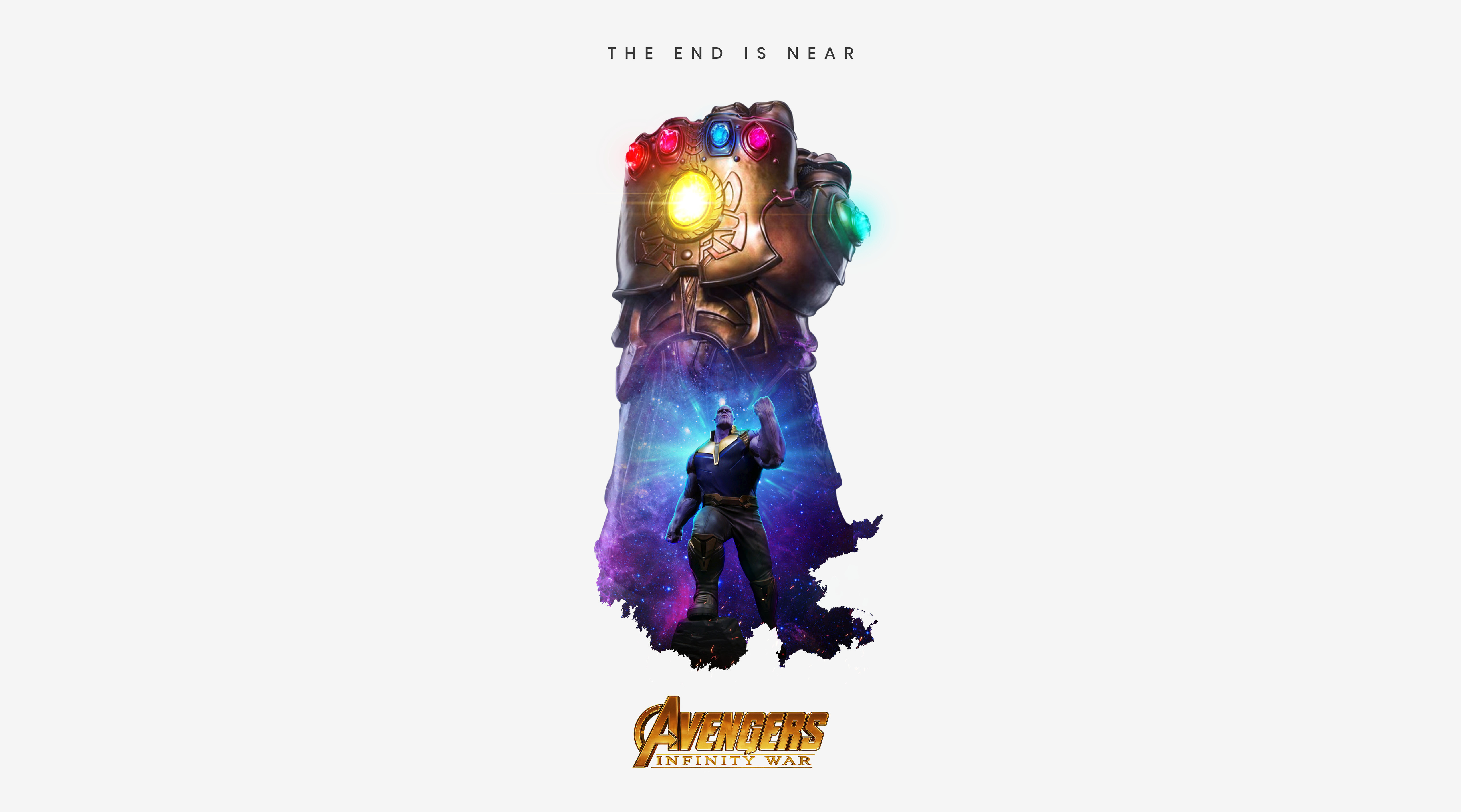 Thanos with Infinity Gauntlet from Avengers: Infinity War HD Wallpaper
