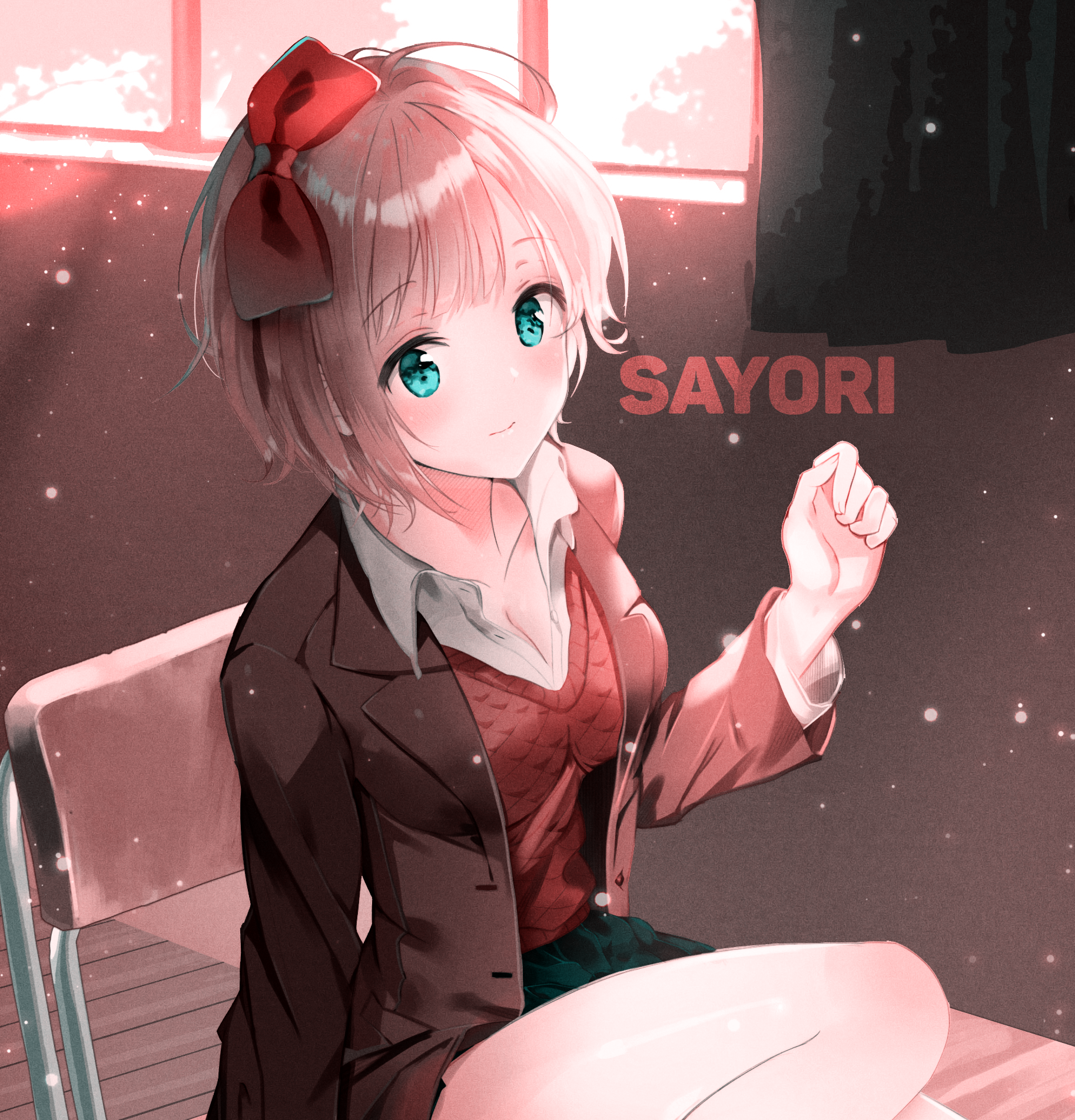 Sayori from Doki Doki Literature Club HD Phone Wallpaper