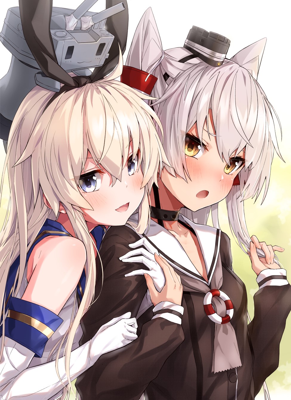 Amatsukaze and Shimakaze from Kantai Collection HD Phone Wallpaper