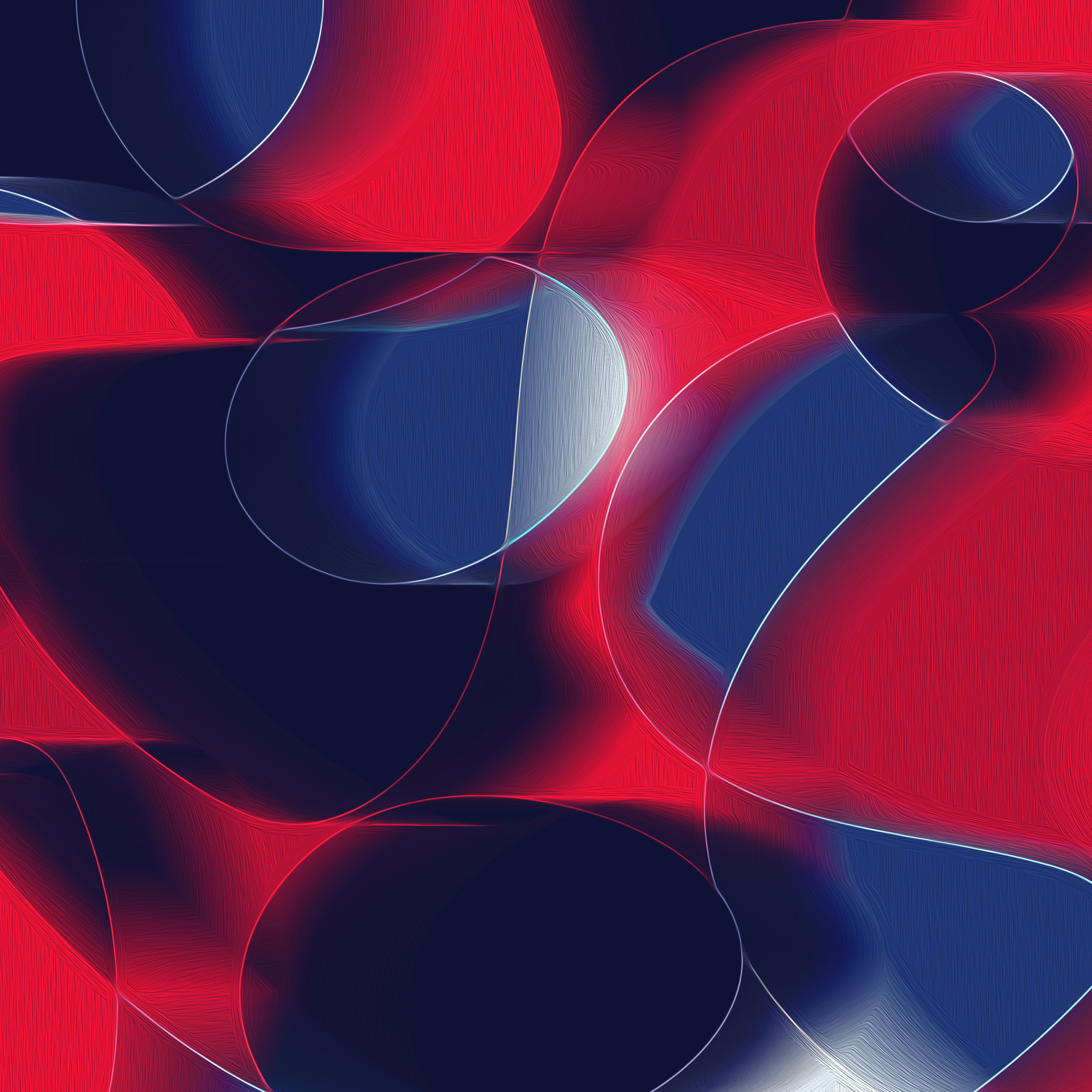Blue, Fire, Curves, Illustration HD Wallpaper