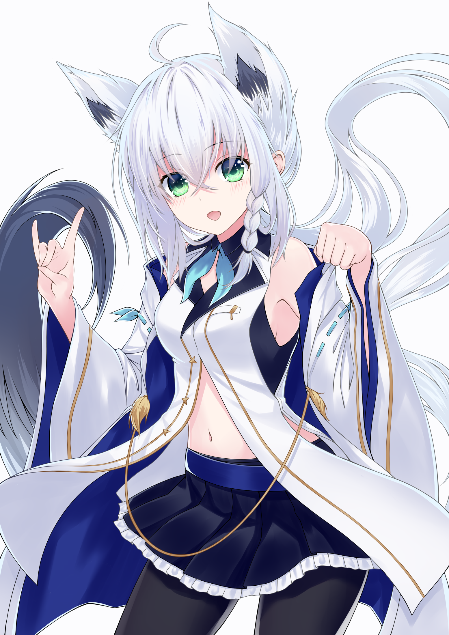 Shirakami Fubuki from Hololive HD Phone Wallpaper